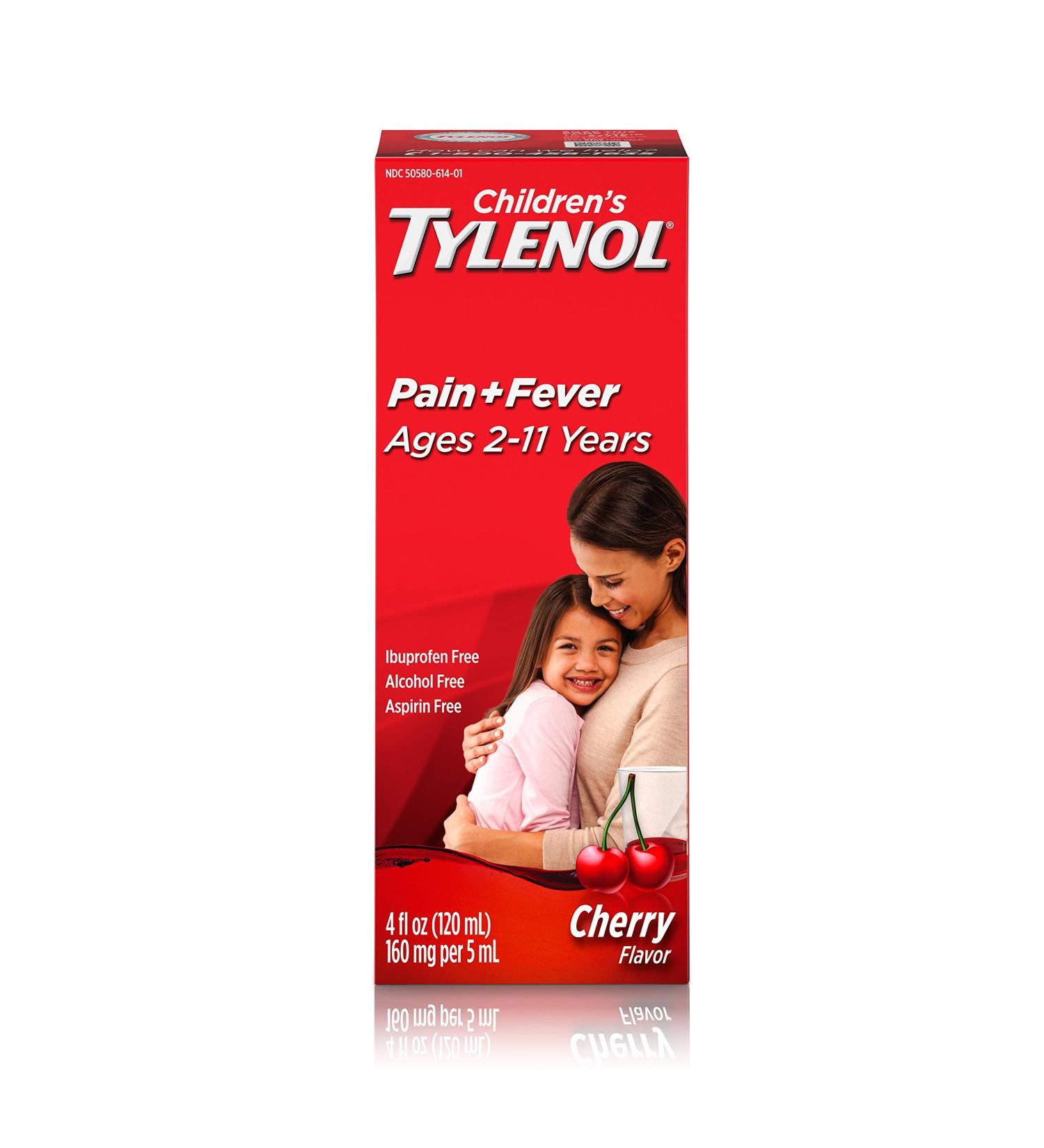 Tylenol Children's Cherry Oral Suspension Medicine - 4 fl. oz | Acetaminophen for Kids - Buy Online on GoSupps.com