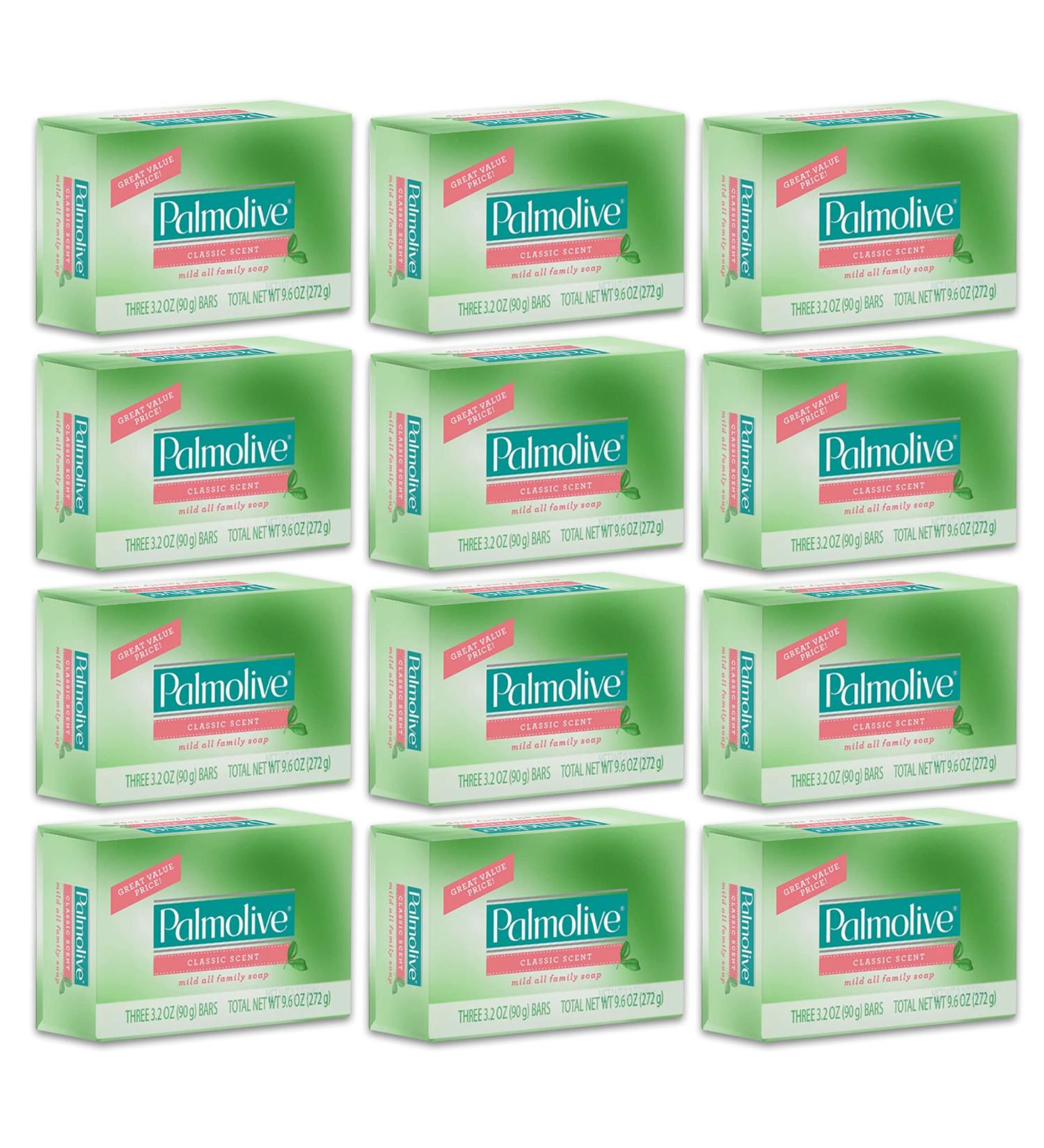 Palmolive Mild Soap Classic Scent 3.2 Oz. 12-Pack - Gentle Cleansing Bar Soap - Buy Online on GoSupps.com