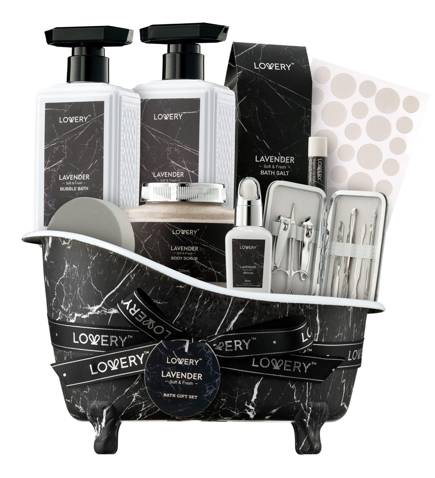 Birthday Gifts Basket | Lavender Bath Gift Set & Relaxation Spa Kit | Perfect Father s Day & Self Care Gifts for Women & Mom - Buy Online on GoSupps.com