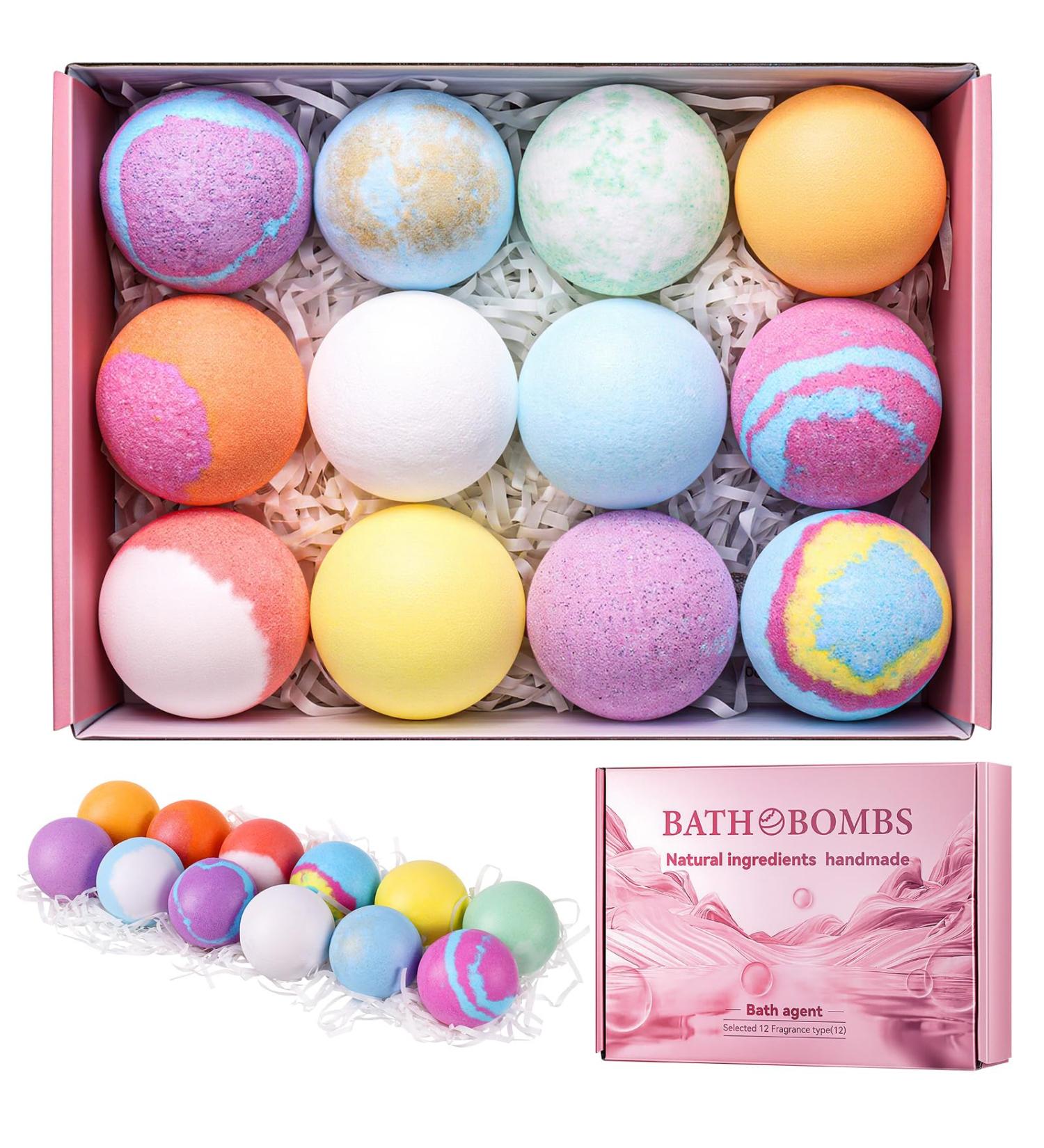Starvortex Bombe De Bain Coffret Bain Femme Aux Huiles Essentielles Hydratant Boule De Bain Fait La Main Boules De Bain 12 Pi ces Perle De Bain Coffret Noel Femme Pour M re pouse Amie - Buy Online on GoSupps.com
