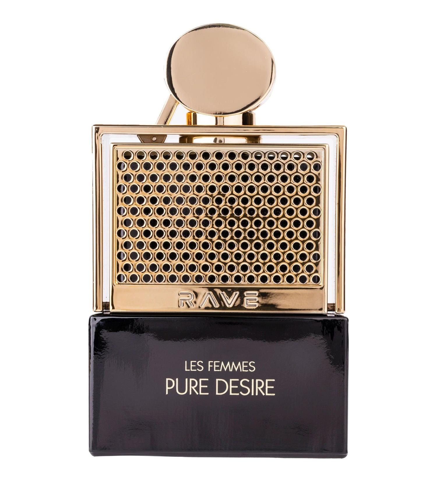 Lattafa Rave Pure Desire Gold for Women Eau de Parfum Spray 3.4 Ounce