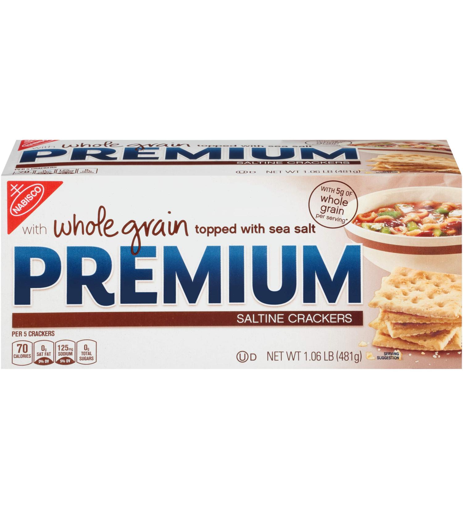 Premium Whole Grain Saltine Crackers - 1.06 lb | Healthy Snack Option - Buy Online on GoSupps.com