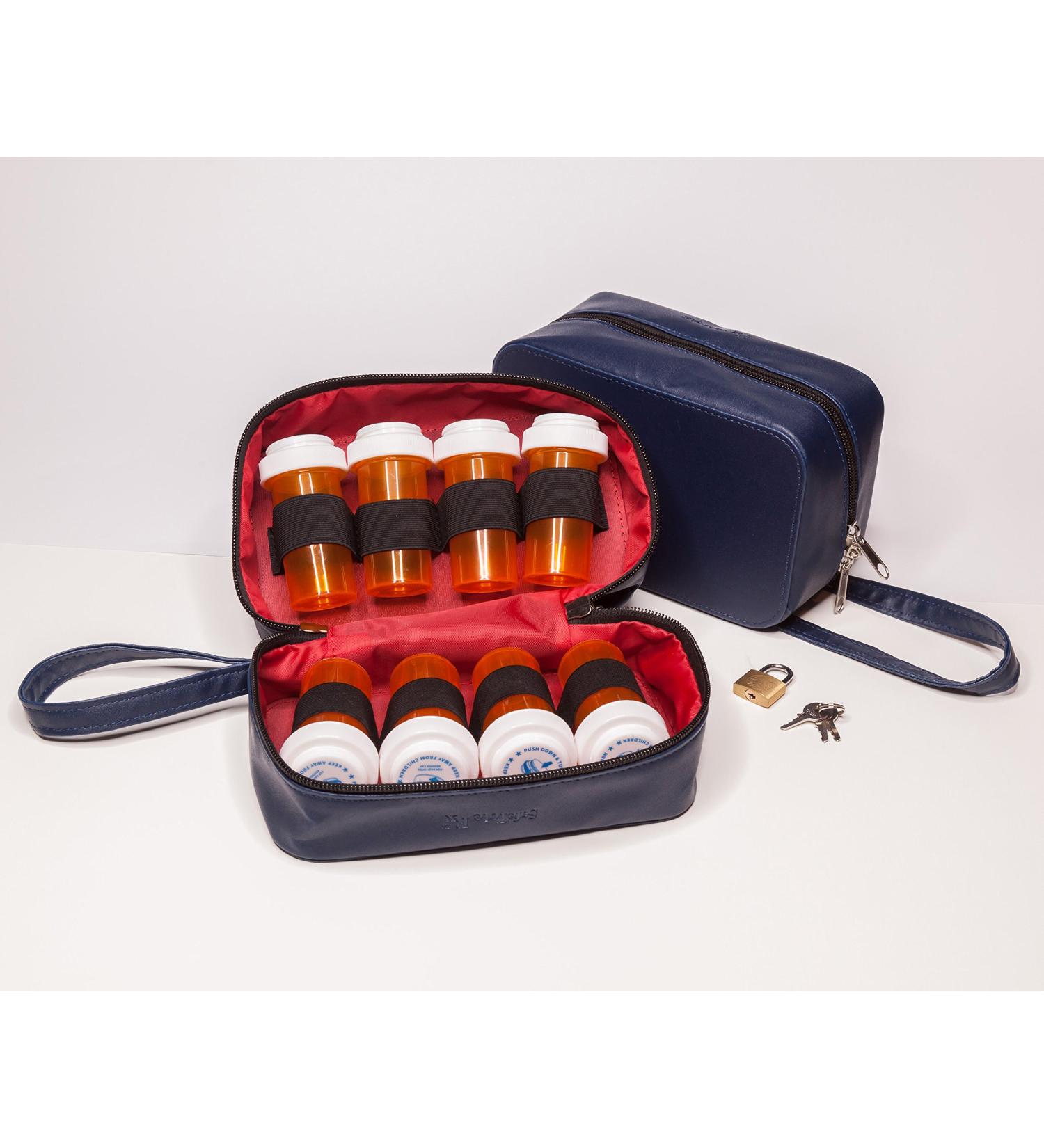 SafeTote Rx Portable Medication Lock Bag - Secure Prescription Storage for Travel | TSA #7 Lock | Ideal for Daily Use - Buy Online on GoSupps.com