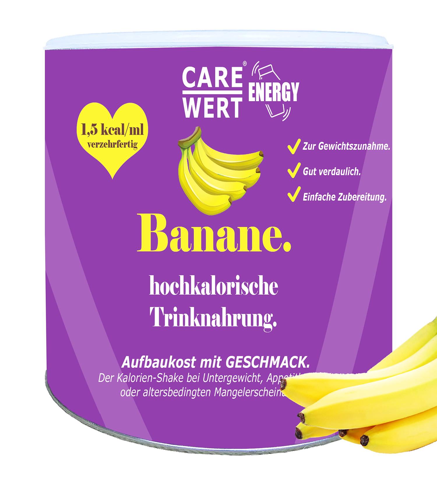 High-Caloric Energy Powder for Weight Gain - Admission with Care Banana 300g | 10 Meals 3-4 Kcal/g - International Shipping - Buy Online on GoSupps.com