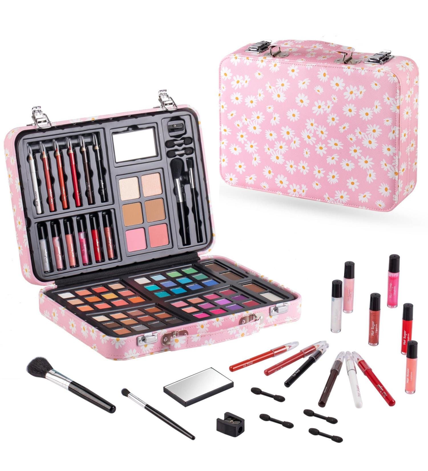 Hot Sugar Makeup Kit for Teen Girls 10-12 | All-in-One Beginner Cosmetic Set | Perfect Birthday & Christmas Gift (Pink Daisy - Buy Online on GoSupps.com