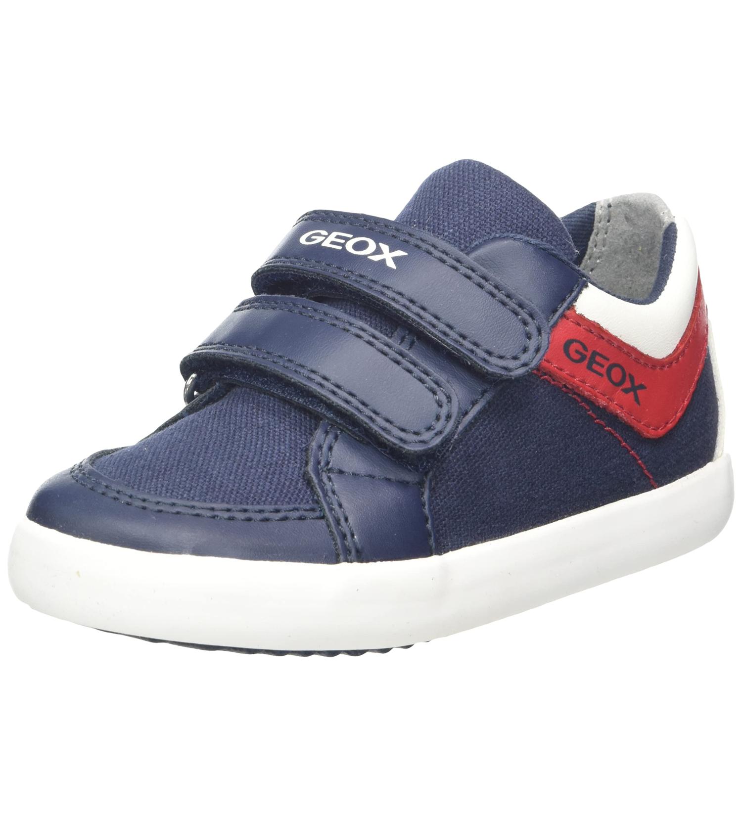Geox Boy's B Gisli B Sneakers - Navy Dk Red - Size 6 UK Child - Buy Online on GoSupps.com