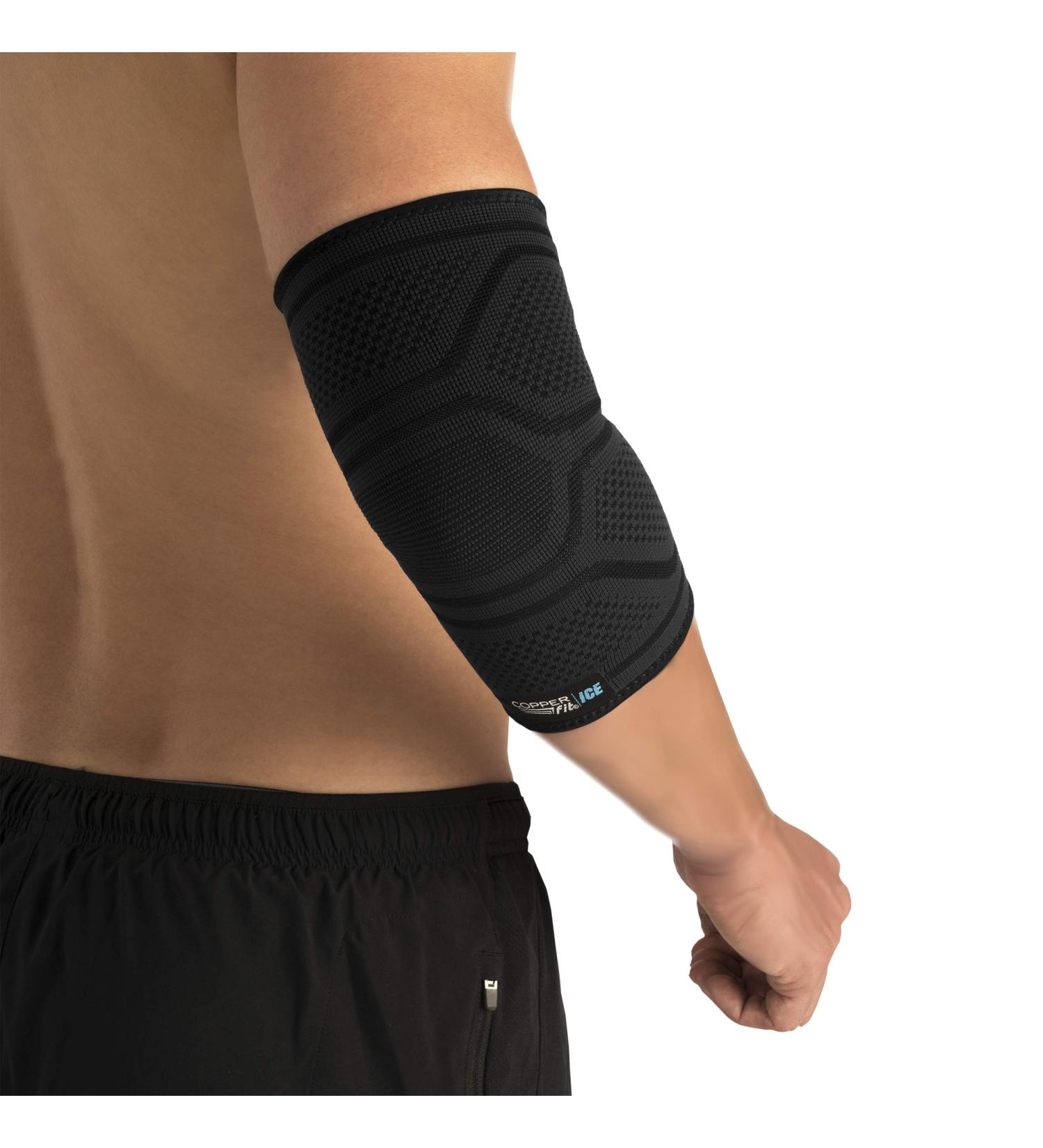 Copper Fit ICE Elbow Compression Sleeve - Menthol & CoQ10 Infused (Large/X-Large) - Buy Online on GoSupps.com