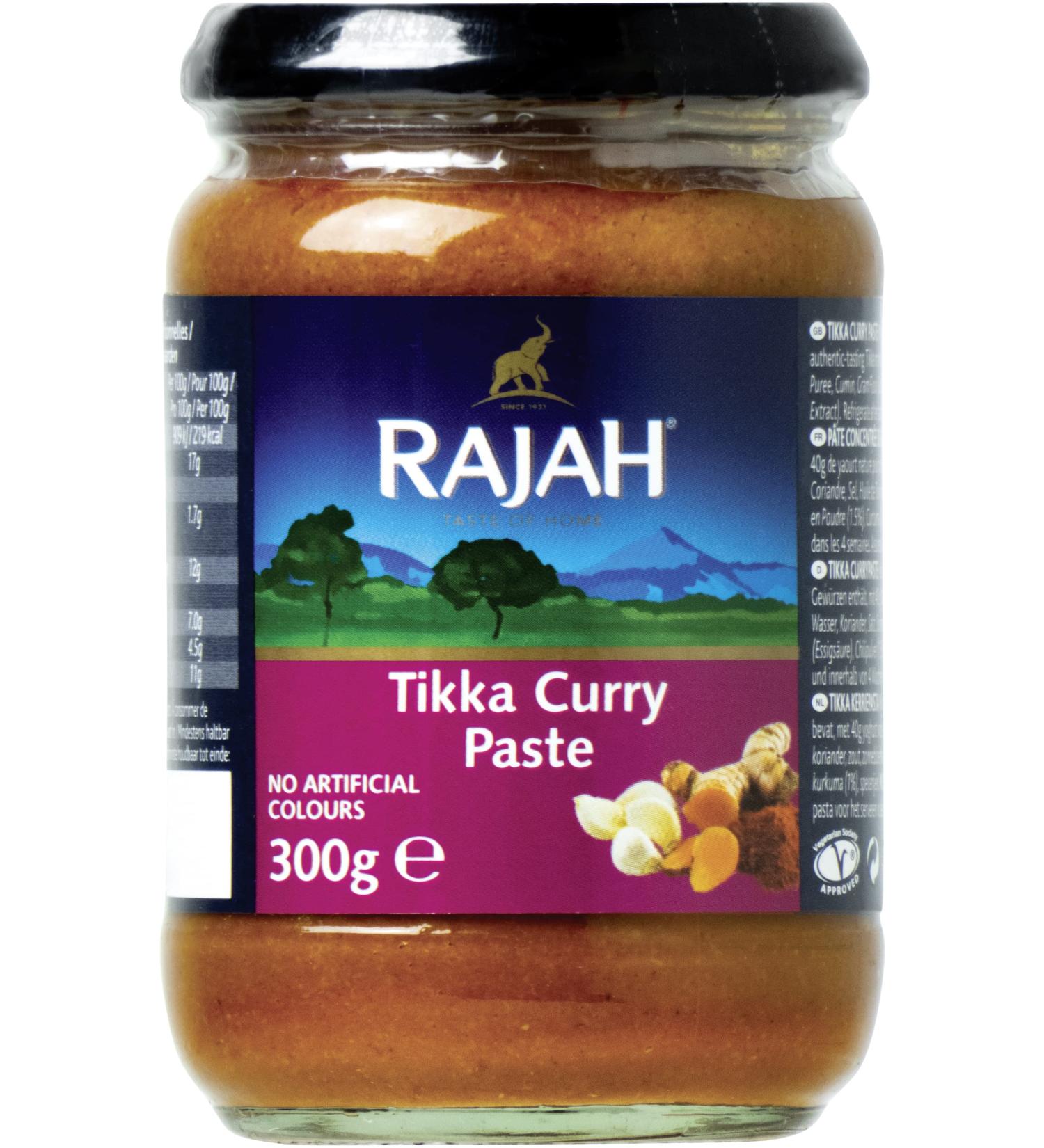 Rajah Rajah Spicy Tikka Curry Paste Concentrate 6 Packs of 300g