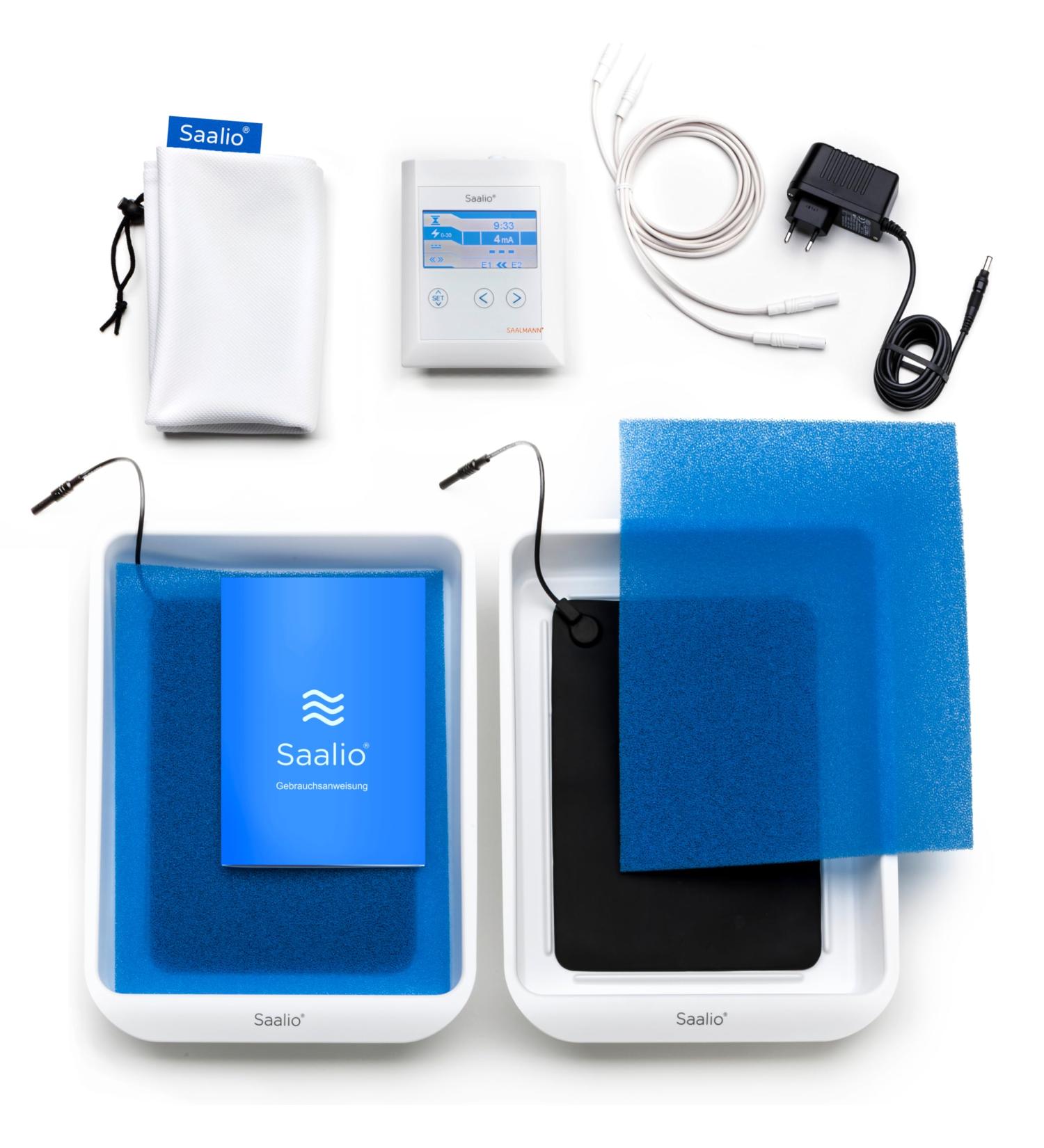 Saalio DE Set - Iontophoresis Device for Excessive Sweating Relief | International Shipping - Buy Online on GoSupps.com