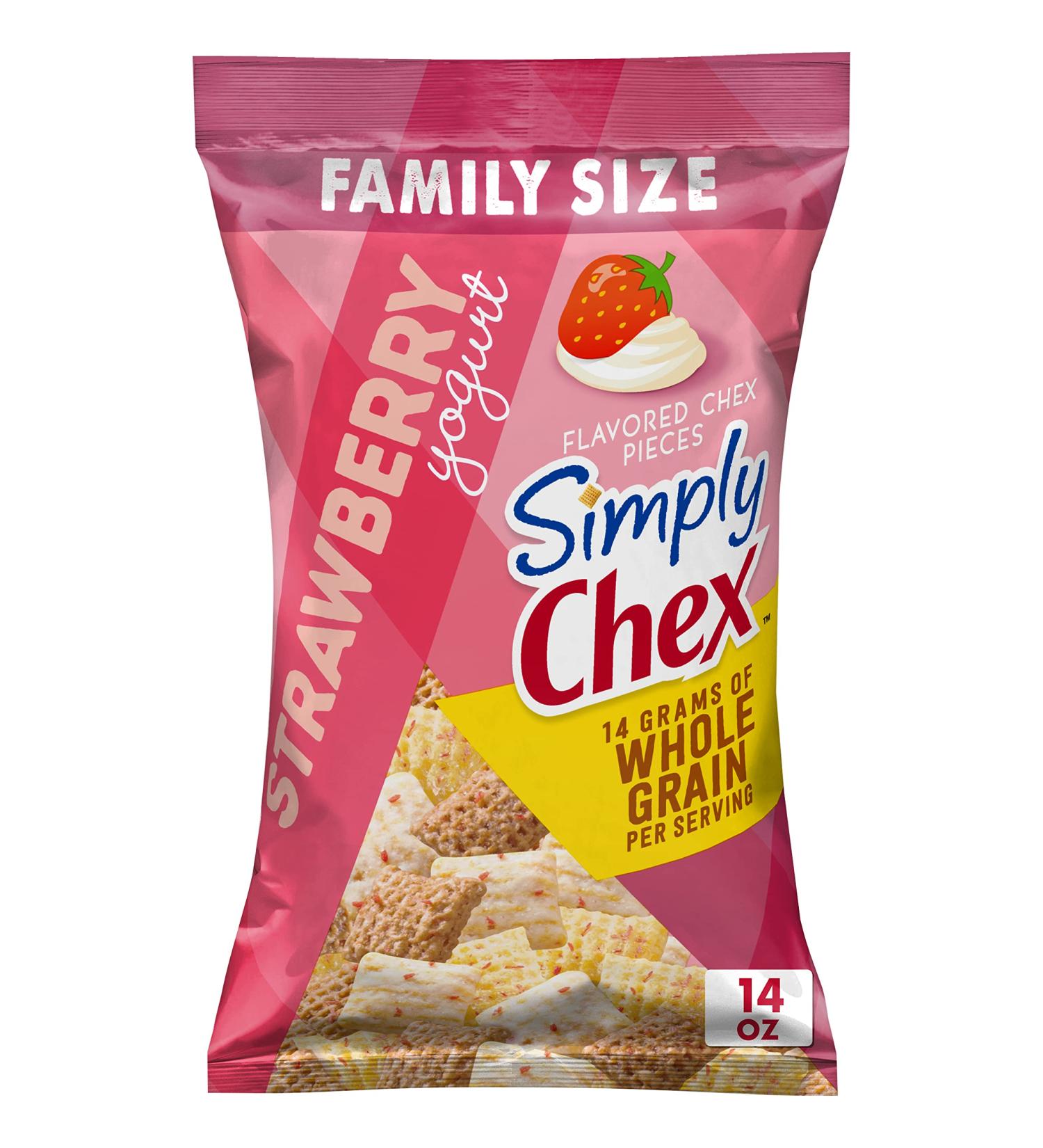 Simply Chex, Strawberry Yogurt Snack Mix, 14 oz Bag