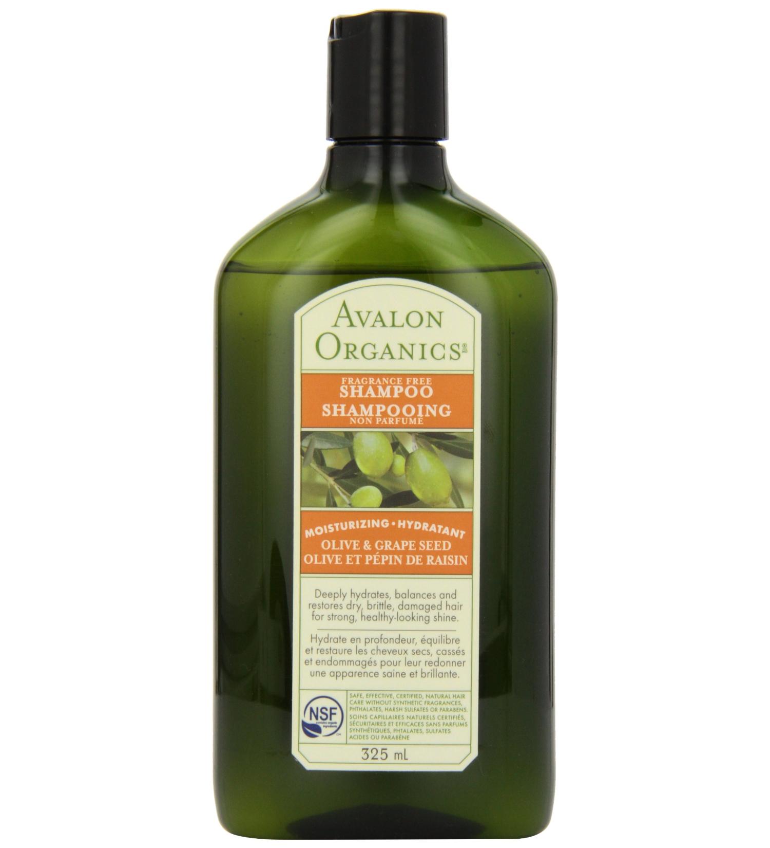 Avalon Organics Fragrance Free Olive & Grape Seed Moisturizing Shampoo 325ml (Pack of 2) - Buy Online on GoSupps.com