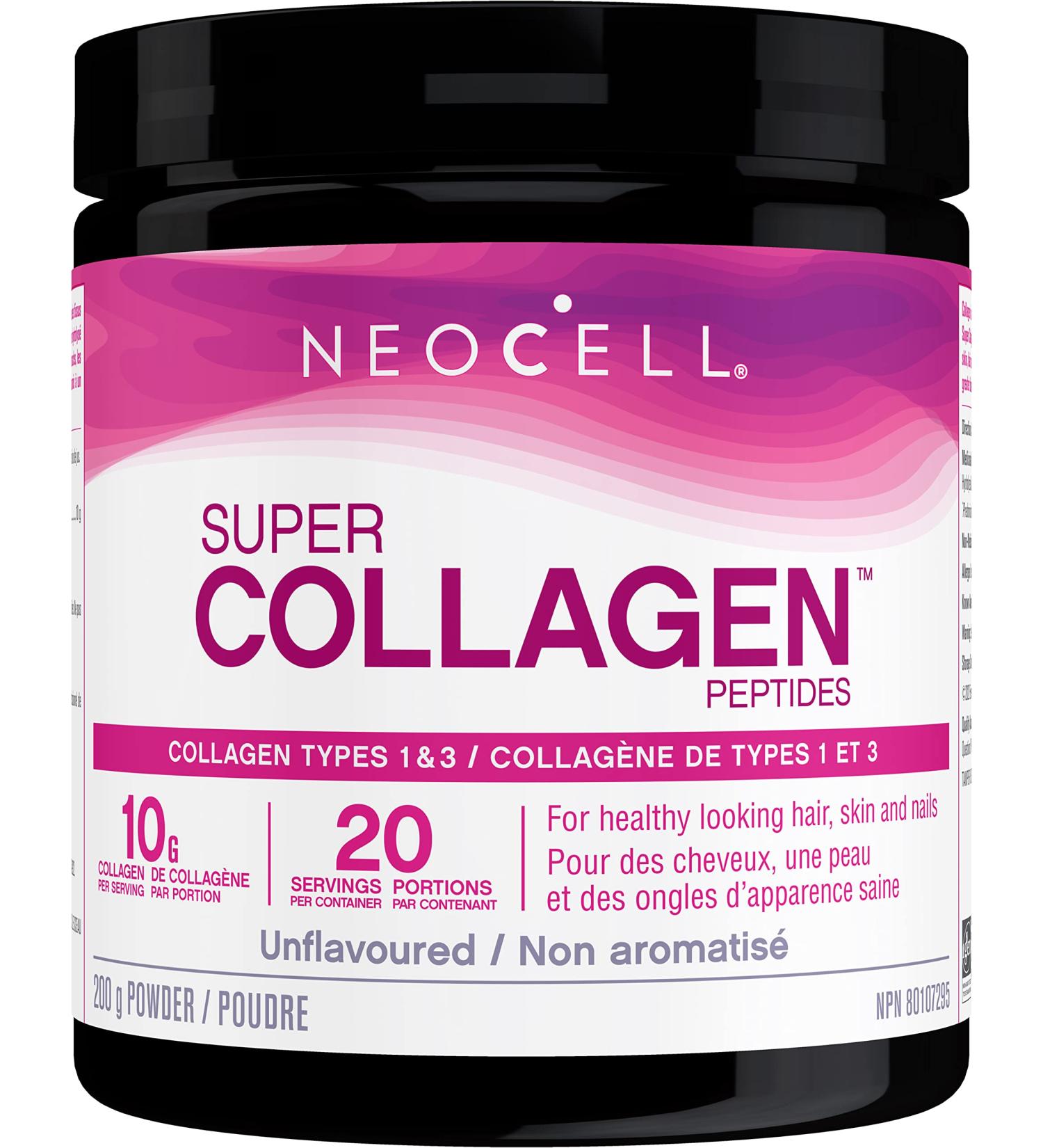 NeoCell Super Collagen Peptides Powder 10 g Collagen per serving Supports Healthy Hair Skin & Nails 20 servings - Buy Online on GoSupps.com