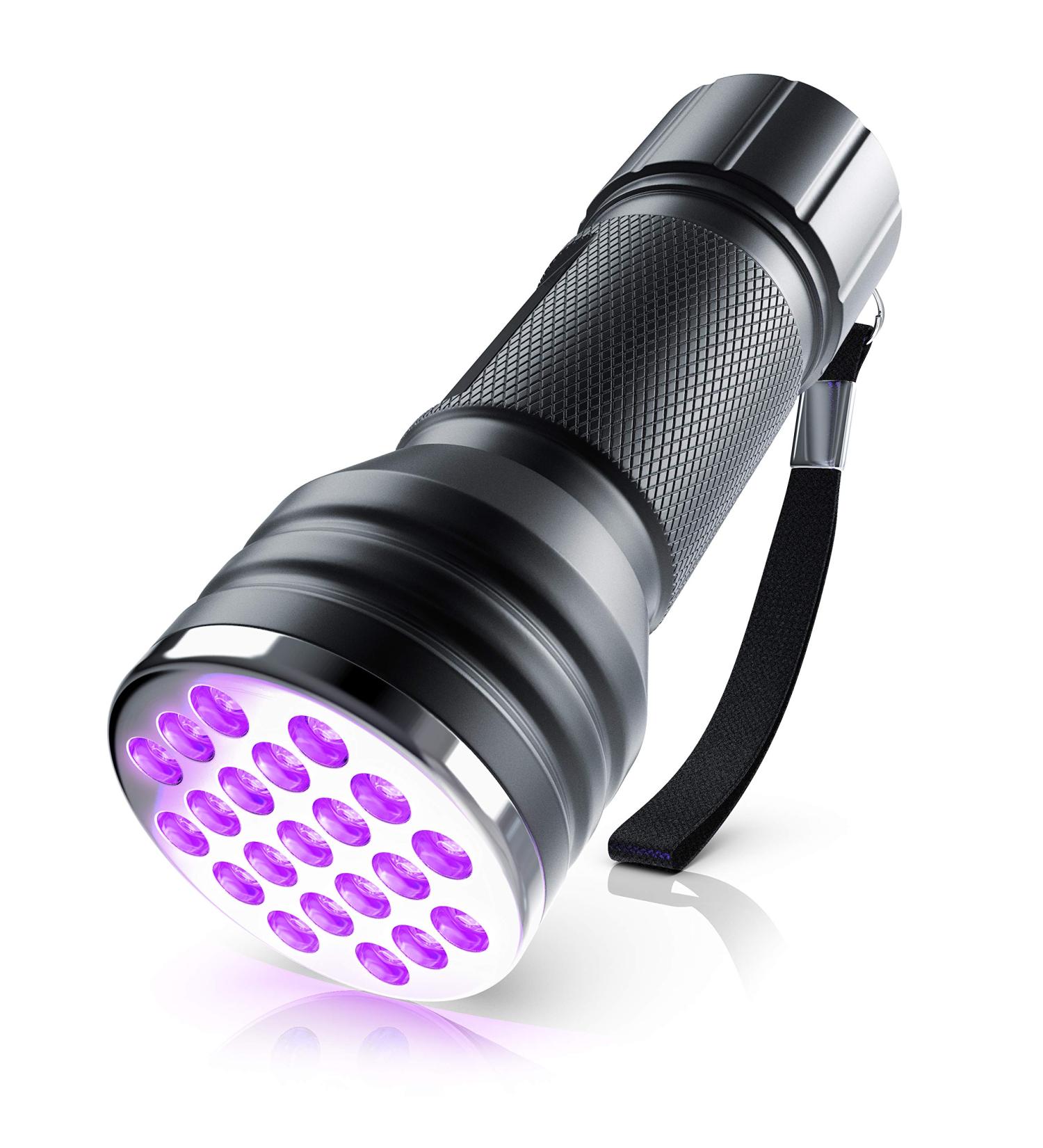 Buy Brandson Pet Creeping Tector - UV Black Light Flashlight with 21x LEDs | Energy Efficient Ultraviolet Lamp for Pet Stains & More - Buy Online on GoSupps.com