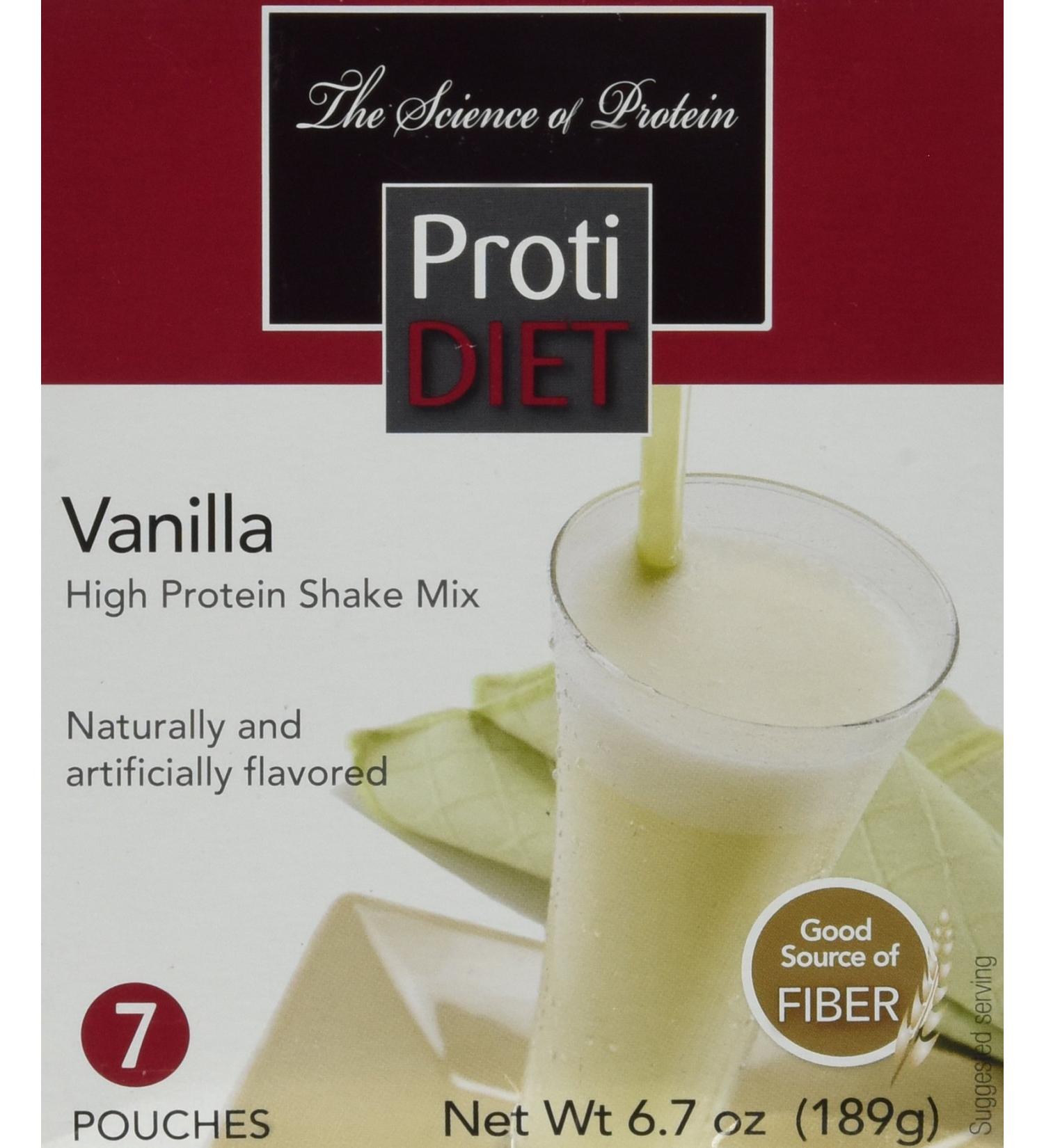 Protidiet Shake - Vanilla (7/box) Net Wt 6.7oz