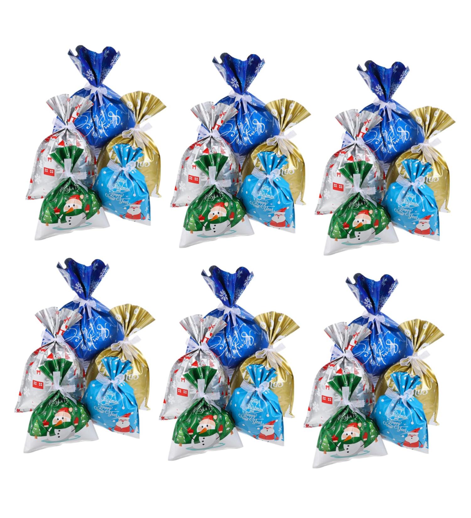 KOMBIUDA Christmas Wrapping 35pcs Christmas Candy Bag Candy Bags Festival Christmas Bags Packing Bag Biscuit Bag - Buy Online on GoSupps.com