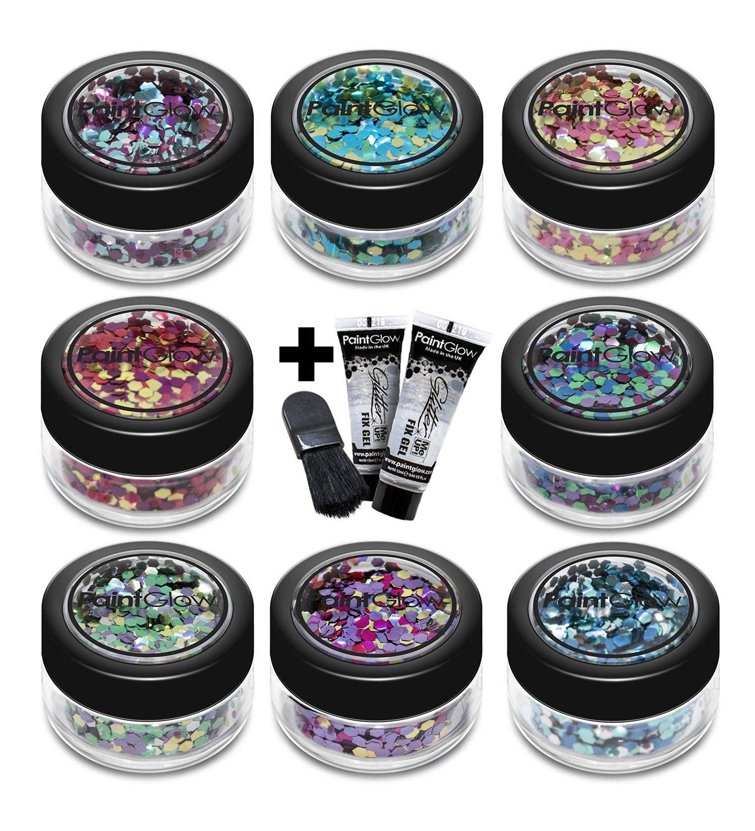 Bio degradable Chunky Glitter from PaintGlow (Vegan) face cosmetic glitters unicorn glitter body glitter face glitter glitter fix glue fix gel bio glitter festival glitter loose glitter