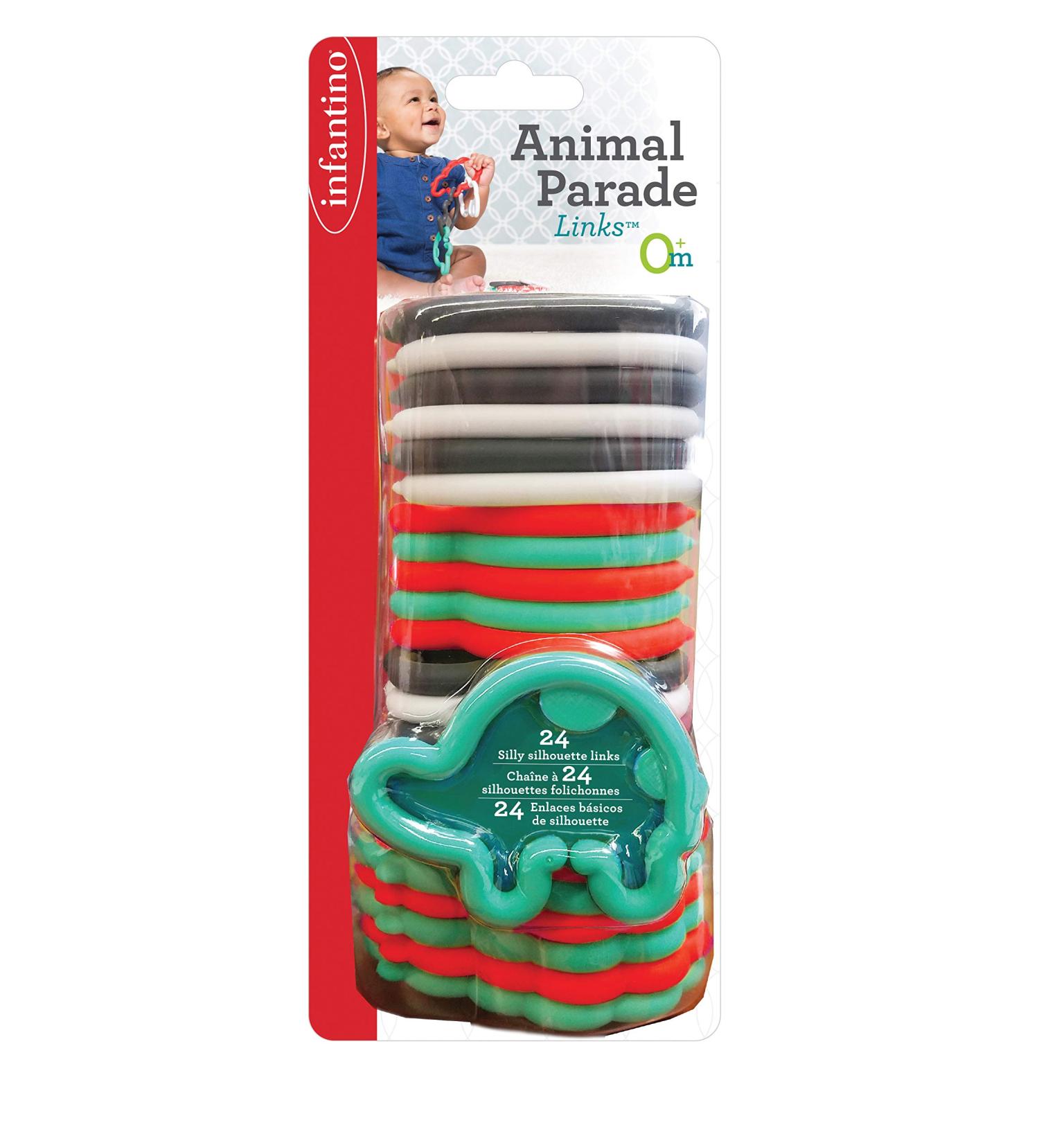 Buy Infantino Teething Ring Animal Parade | 24-Piece BPA-Free Play Set | Safe & Colorful Teething Toys for Babies - Buy Online on GoSupps.com