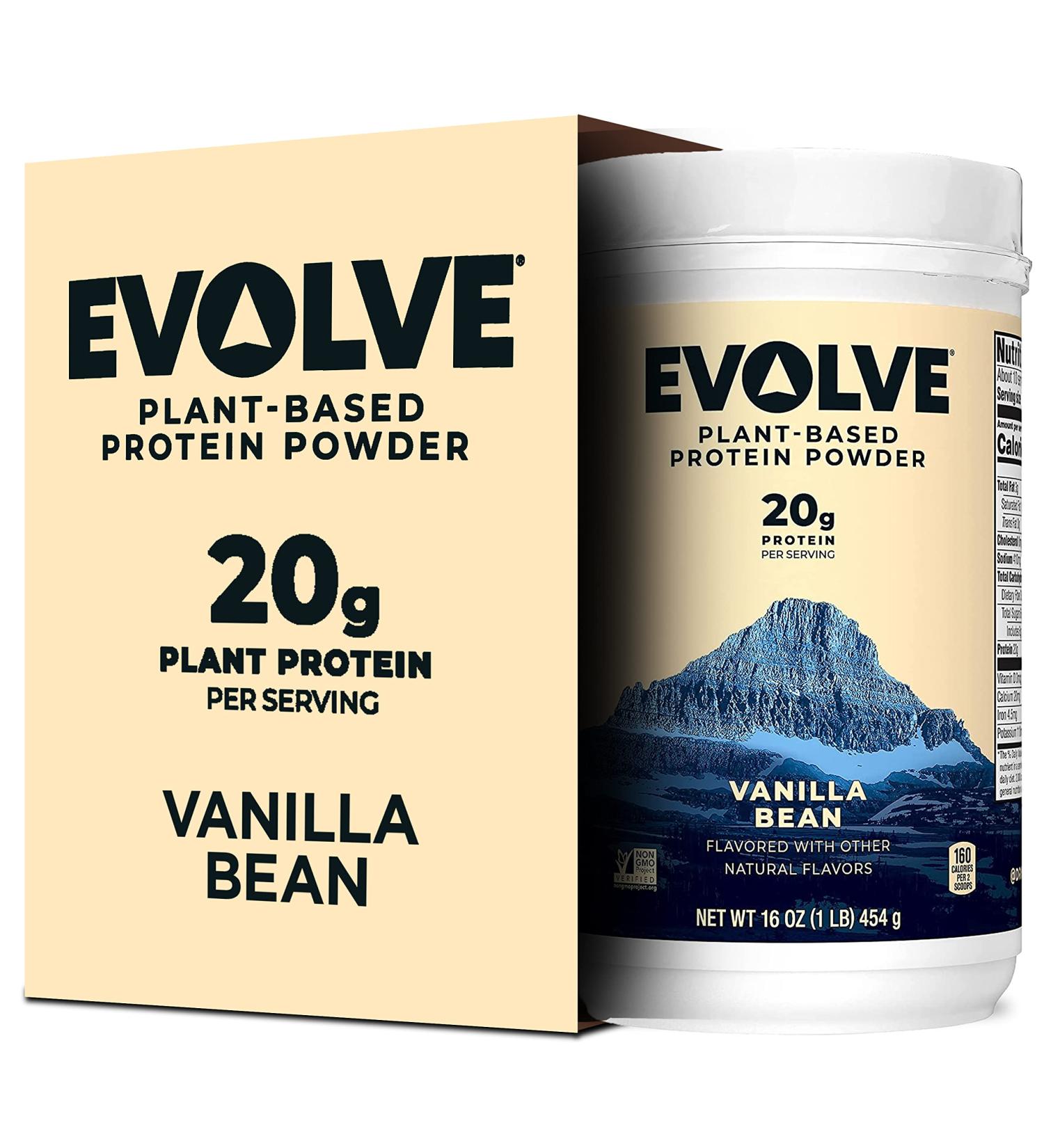 Evolve Protein Powder â€“ Ideal Vanilla, 20g Protein, 1 lb - Premium Plant-Based Nutrition - Buy Online on GoSupps.com