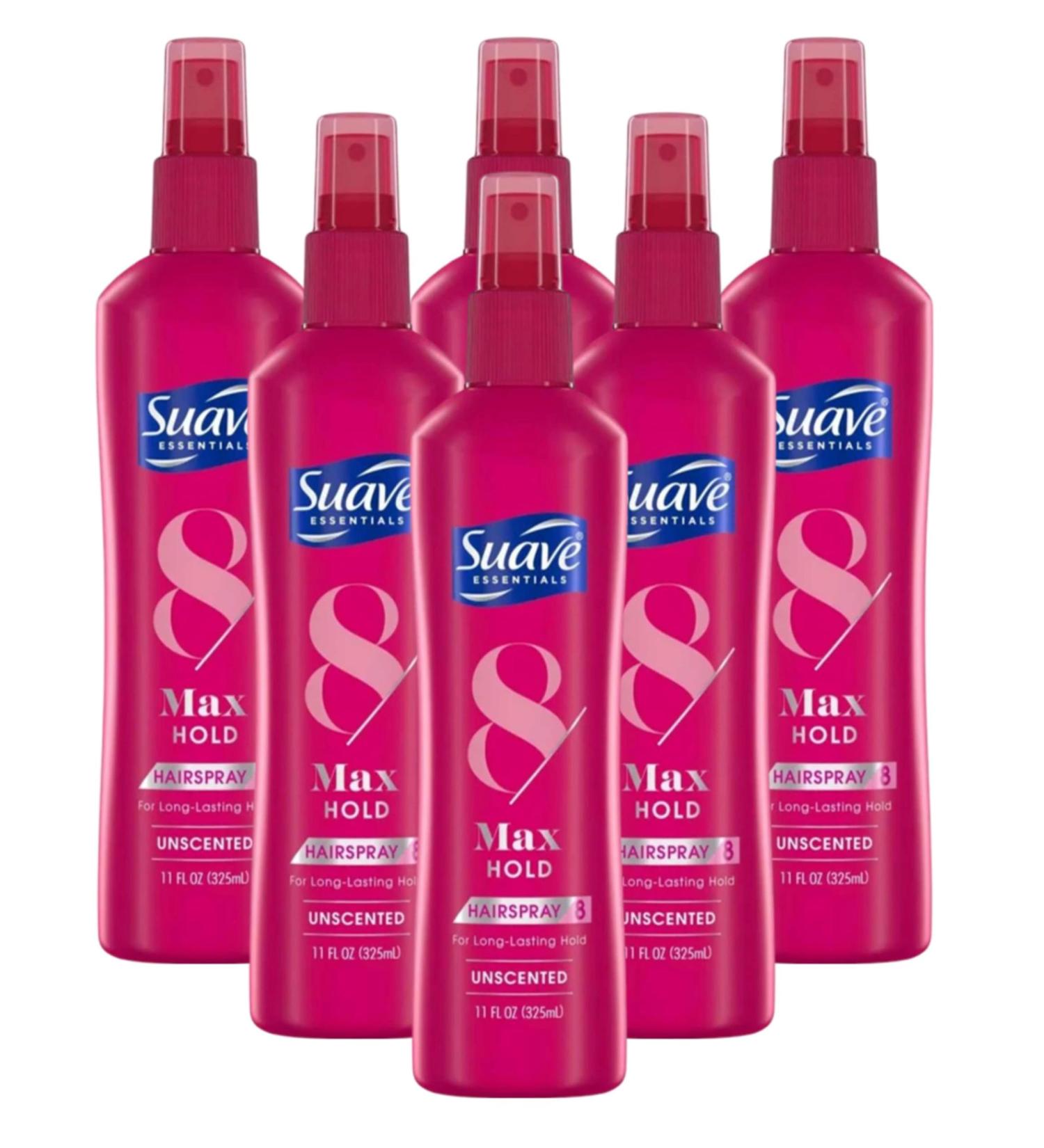 Suave Hairspray Max Hold 11 Ounce Pump Unscented (Pack of 6) - Buy Online on GoSupps.com