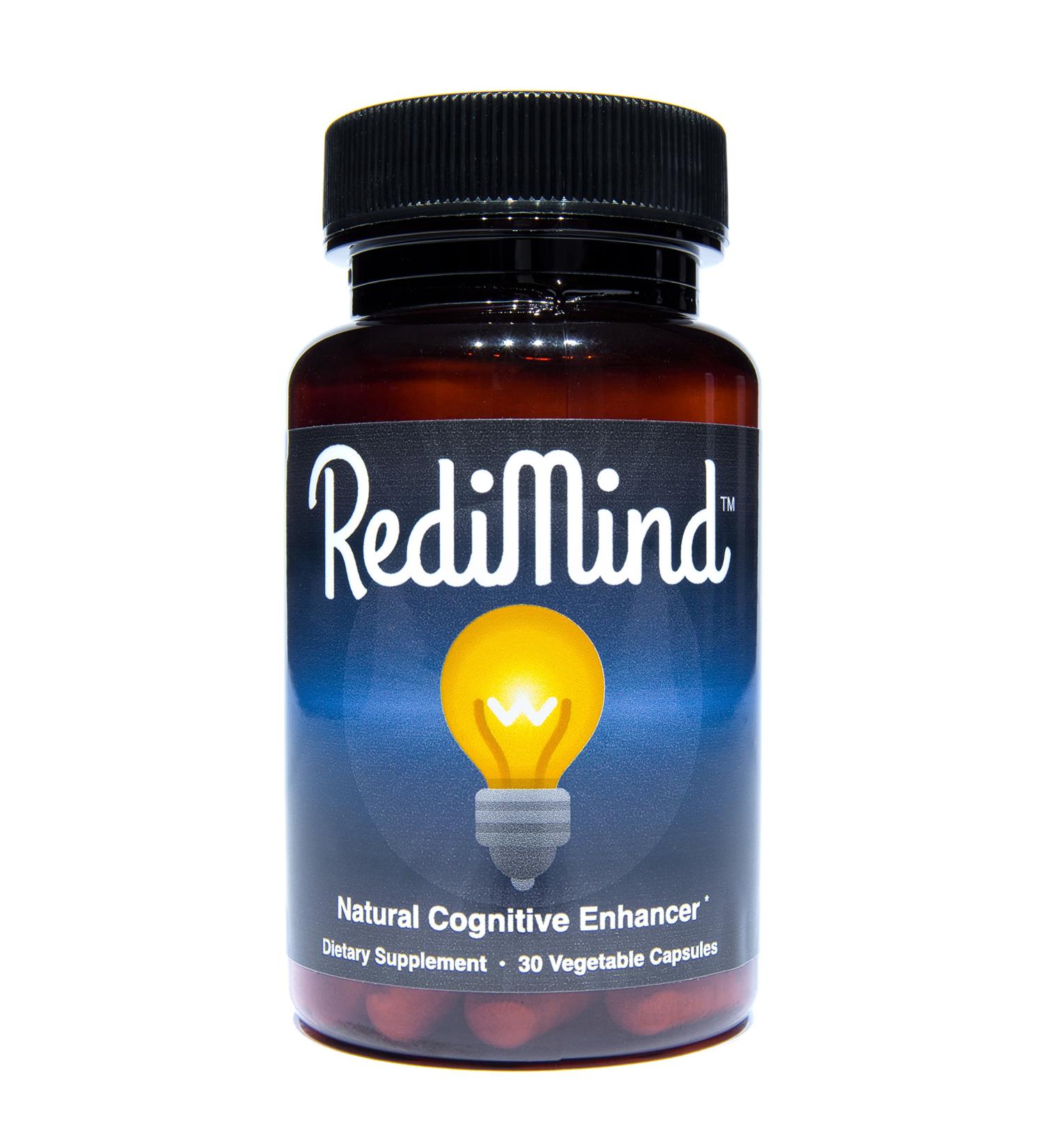RediMind Cognitive Enhancement Supplement - 30 Capsules | Non-GMO, Vegan, Gluten-Free - Buy Online on GoSupps.com