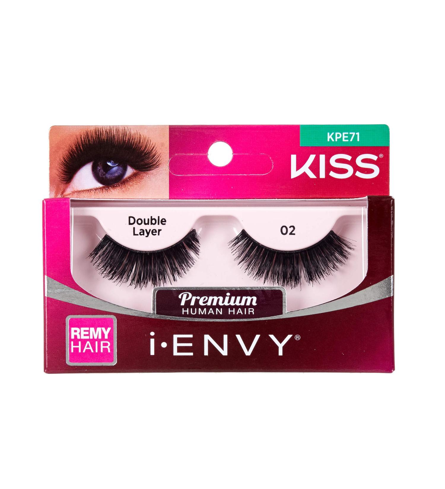 Kiss I Envy Double Layer 38 Lashes - Long Lasting False Eyelashes for Beautiful Eyes | 1 Pack - Buy Online on GoSupps.com