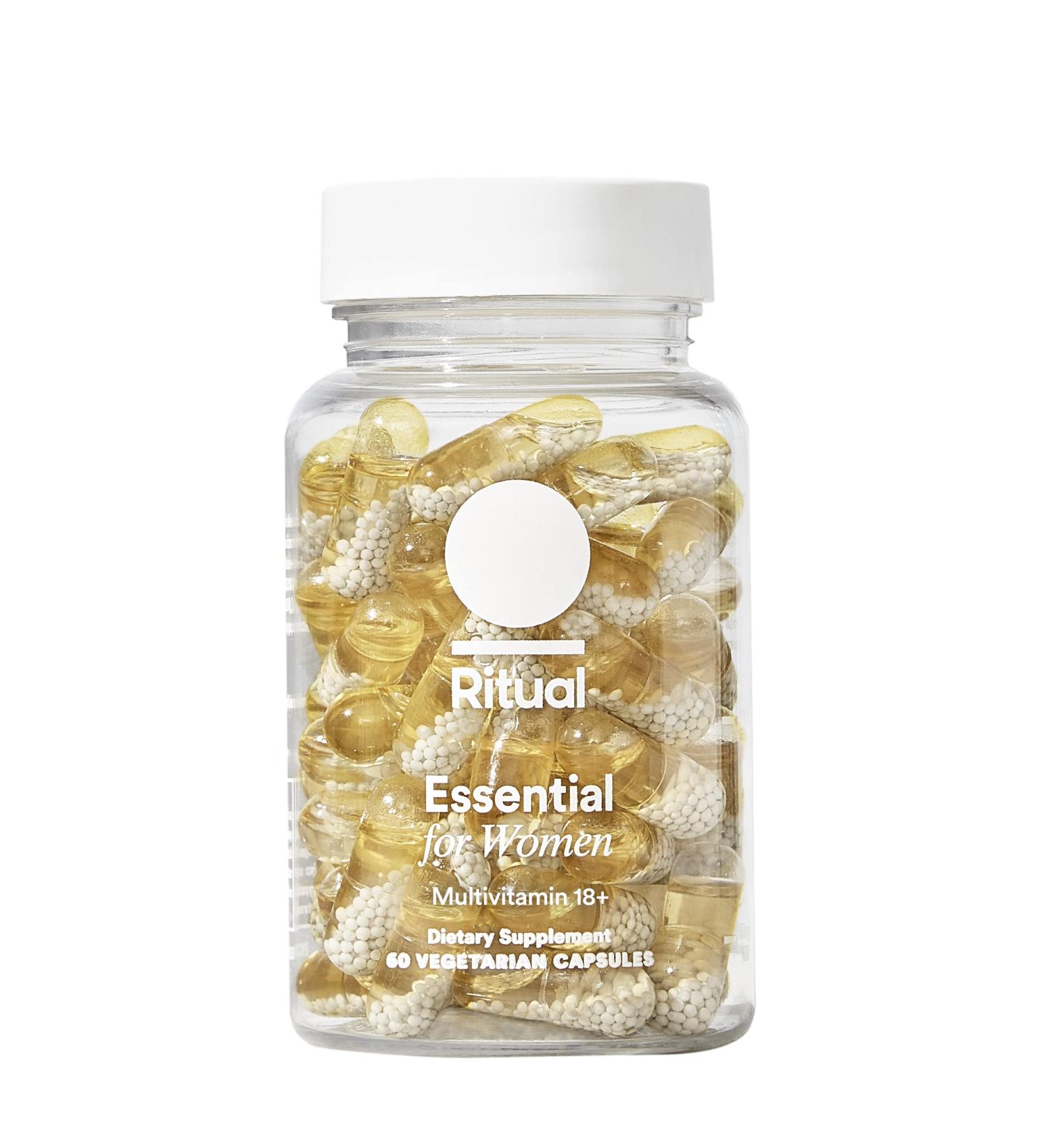 Ritual Women's 18+ Multivitamin with Vitamin D3, Omega 3 DHA, B12, and Iron - 30 Day Supply - Buy Online on GoSupps.com