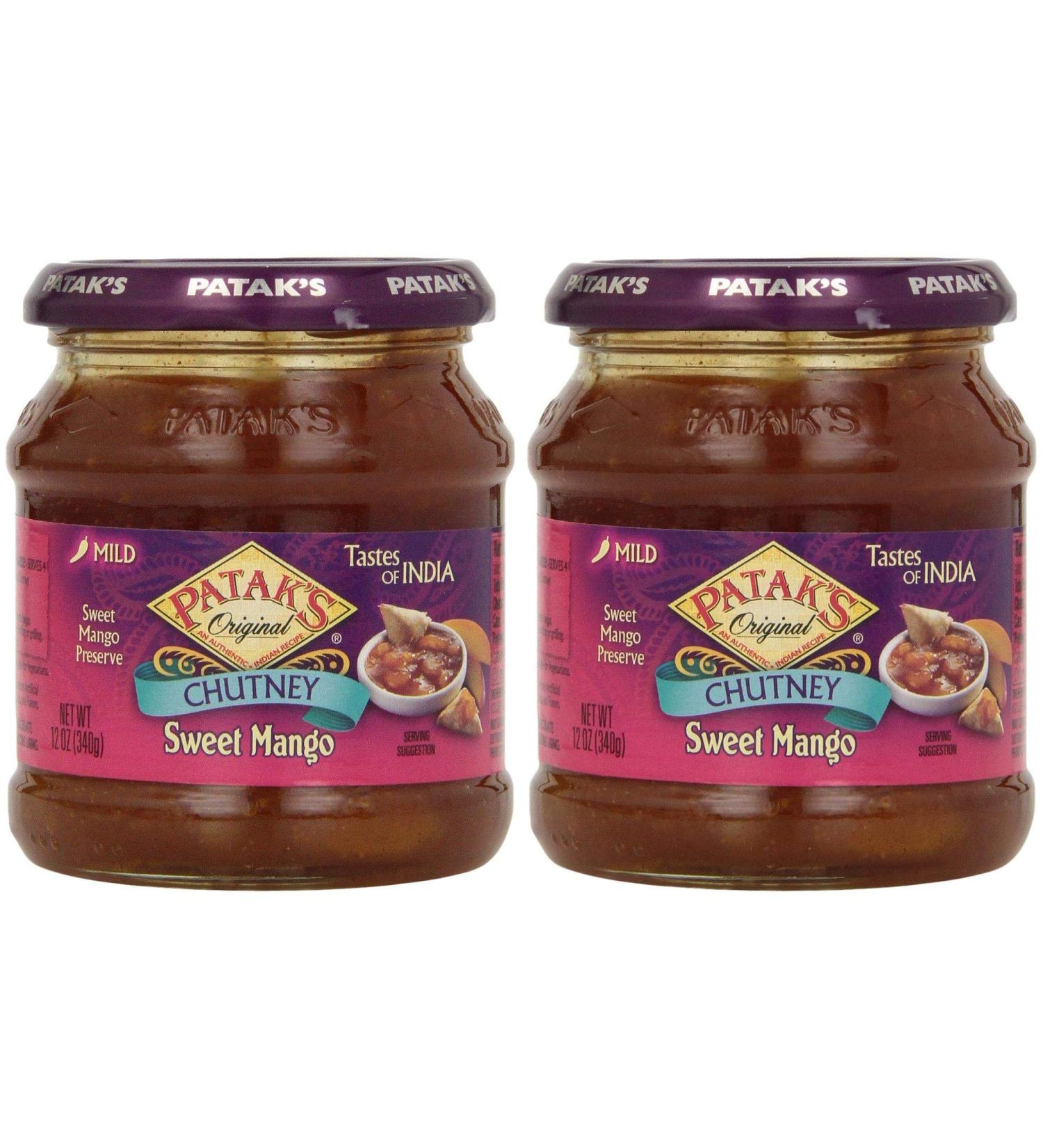 Patak's Sweet Mango Chutney, 12 Ounce, Pack of 2