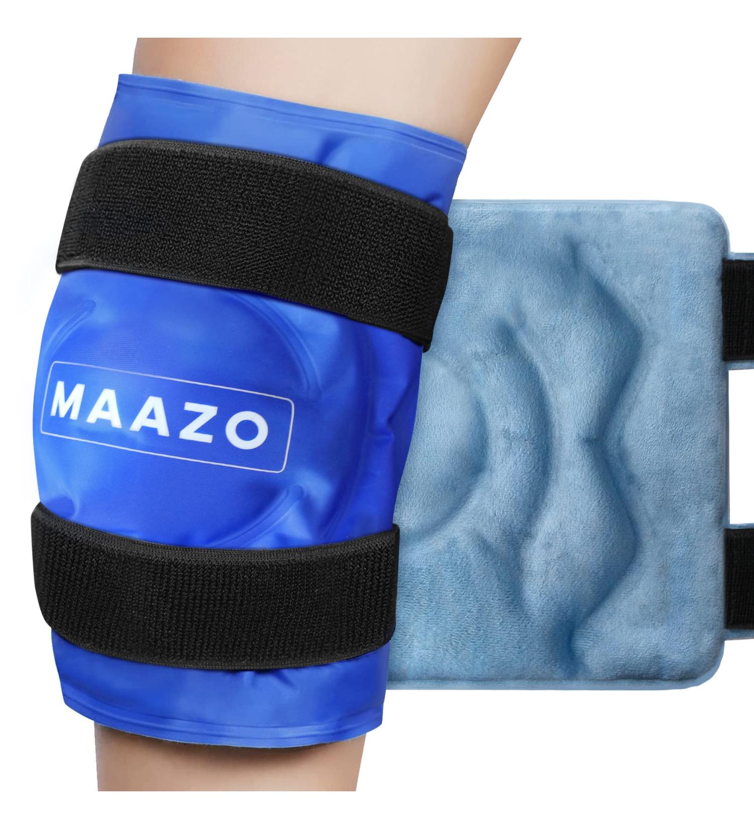 MAAZO Knee Ice Pack Wrap - Hot & Cold Therapy for Knee Pain Relief & Injuries - Buy Online on GoSupps.com