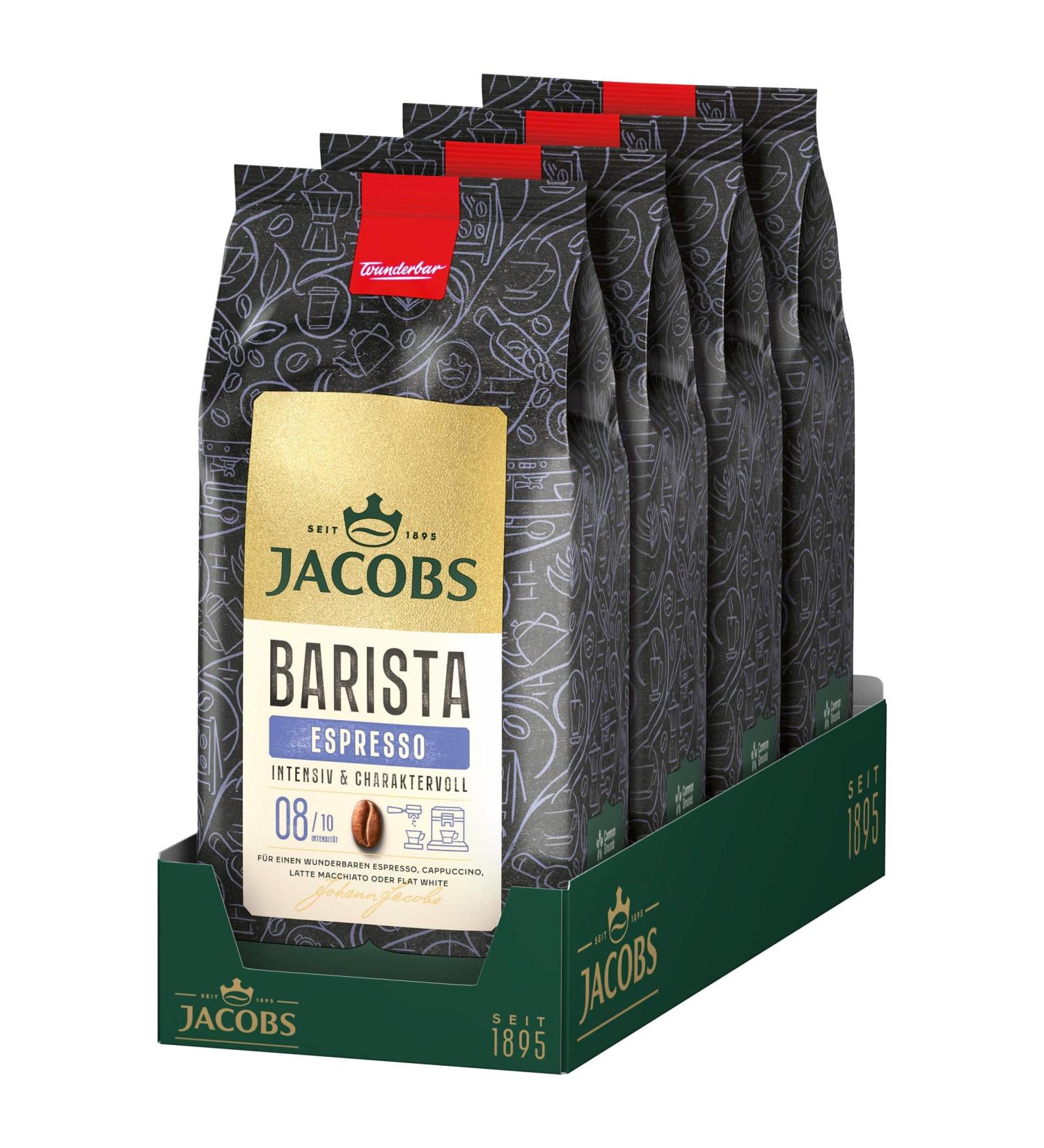 Jacobs - Barista Editions Espresso Beans - 4x 1kg - Buy Online on GoSupps.com