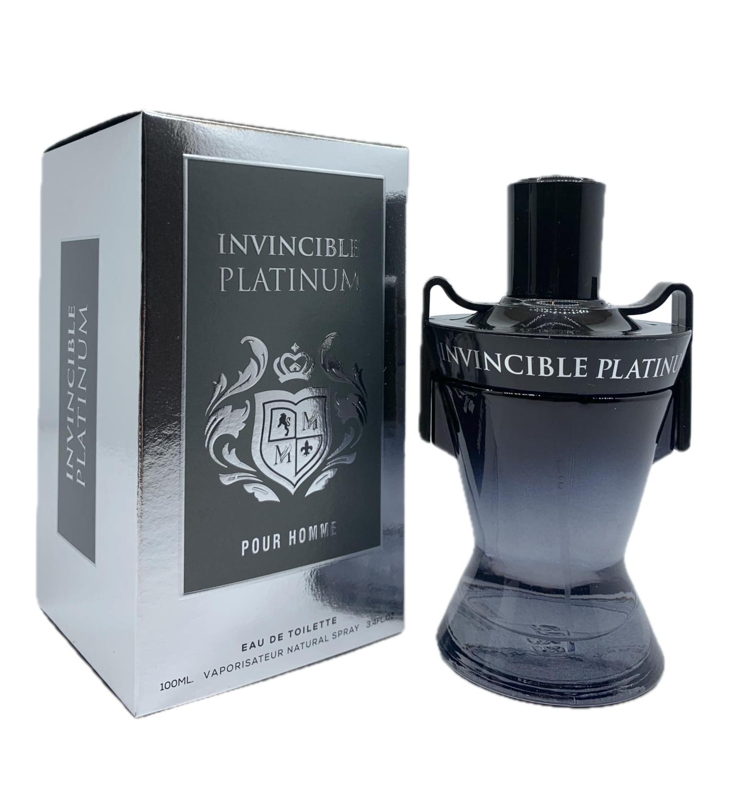 Invincible Platinum Men's Cologne 3.4 Fl. Oz. Eau de Toilette Spray - Buy Online on GoSupps.com