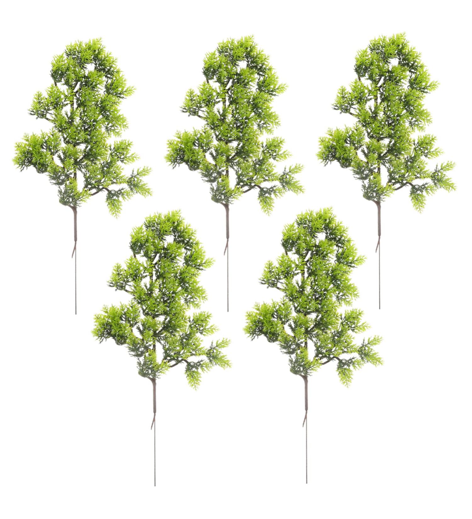 Alipis 5pcs Simulated Pine Leaves Boutique Accessories Plastic Dark Green Medium - Buy Online on GoSupps.com