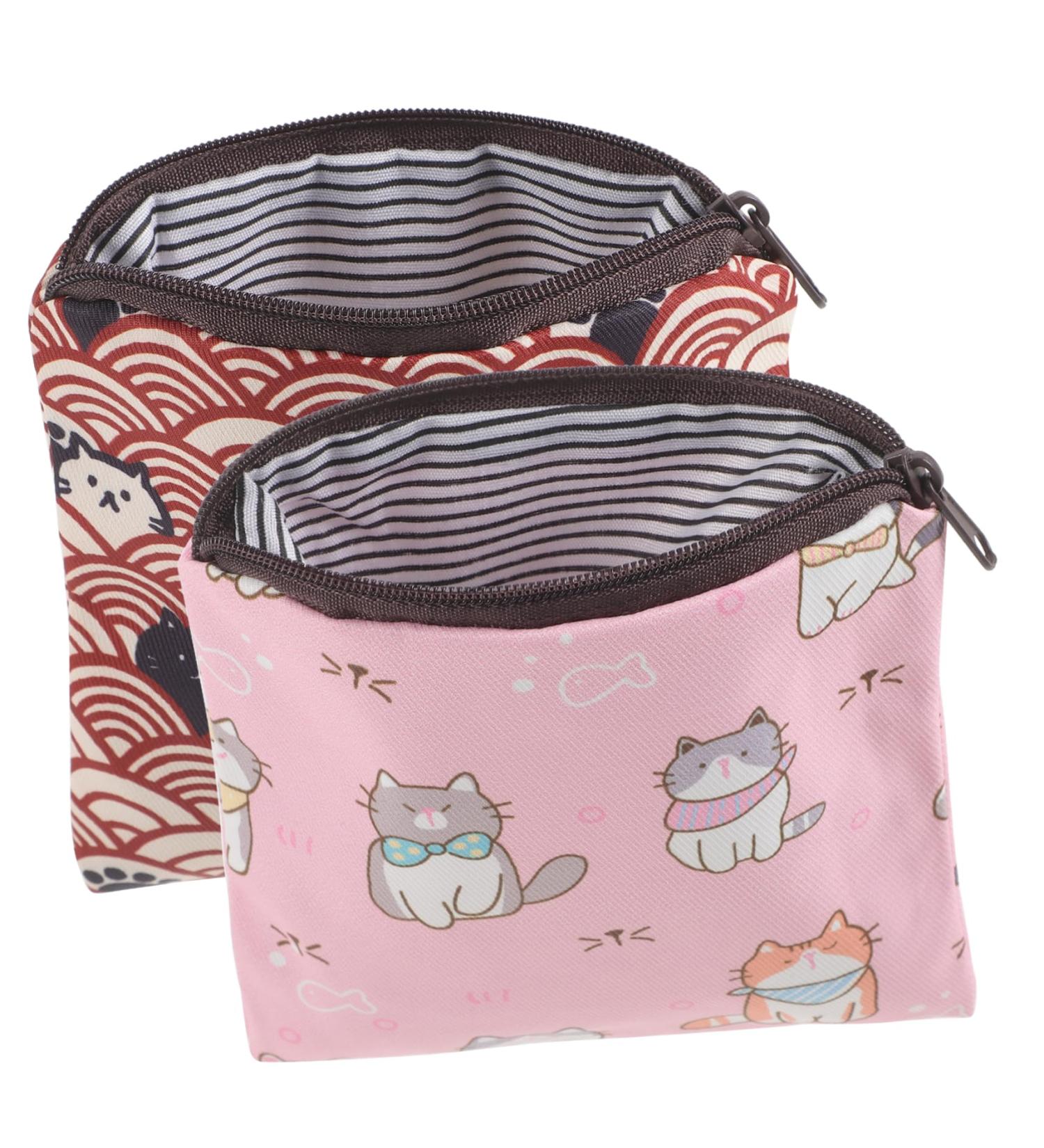 Goohochy 2-in-1 Portable Period Pocket Napkin Organizer | Multifunctional Hygiene Bag for Students | Travel-Friendly Polyester Design - Buy Online on GoSupps.com