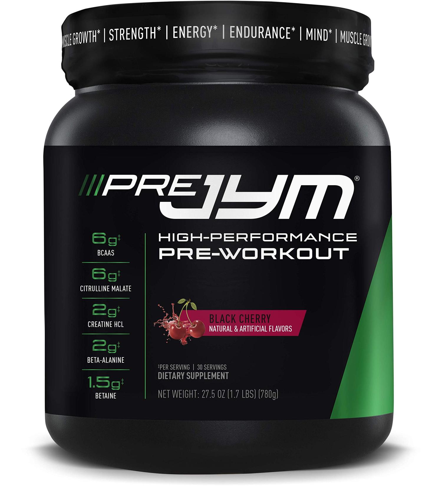 JYM Supplement Science Pre Jym Black Cherry 30 Count - Premium Workout Performance Formula - Buy Online on GoSupps.com
