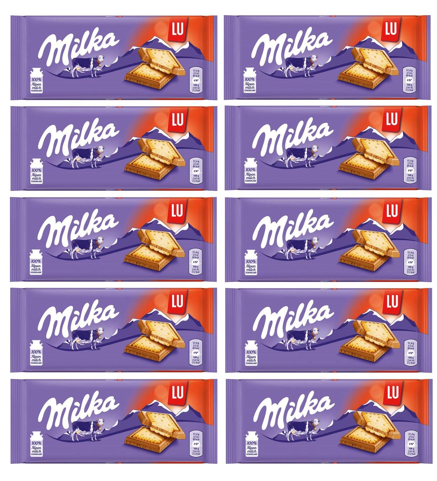 Milka LU Biscuit 87g (10-pack) - Delicious Chocolate Biscuits for Snacking - Buy Online on GoSupps.com