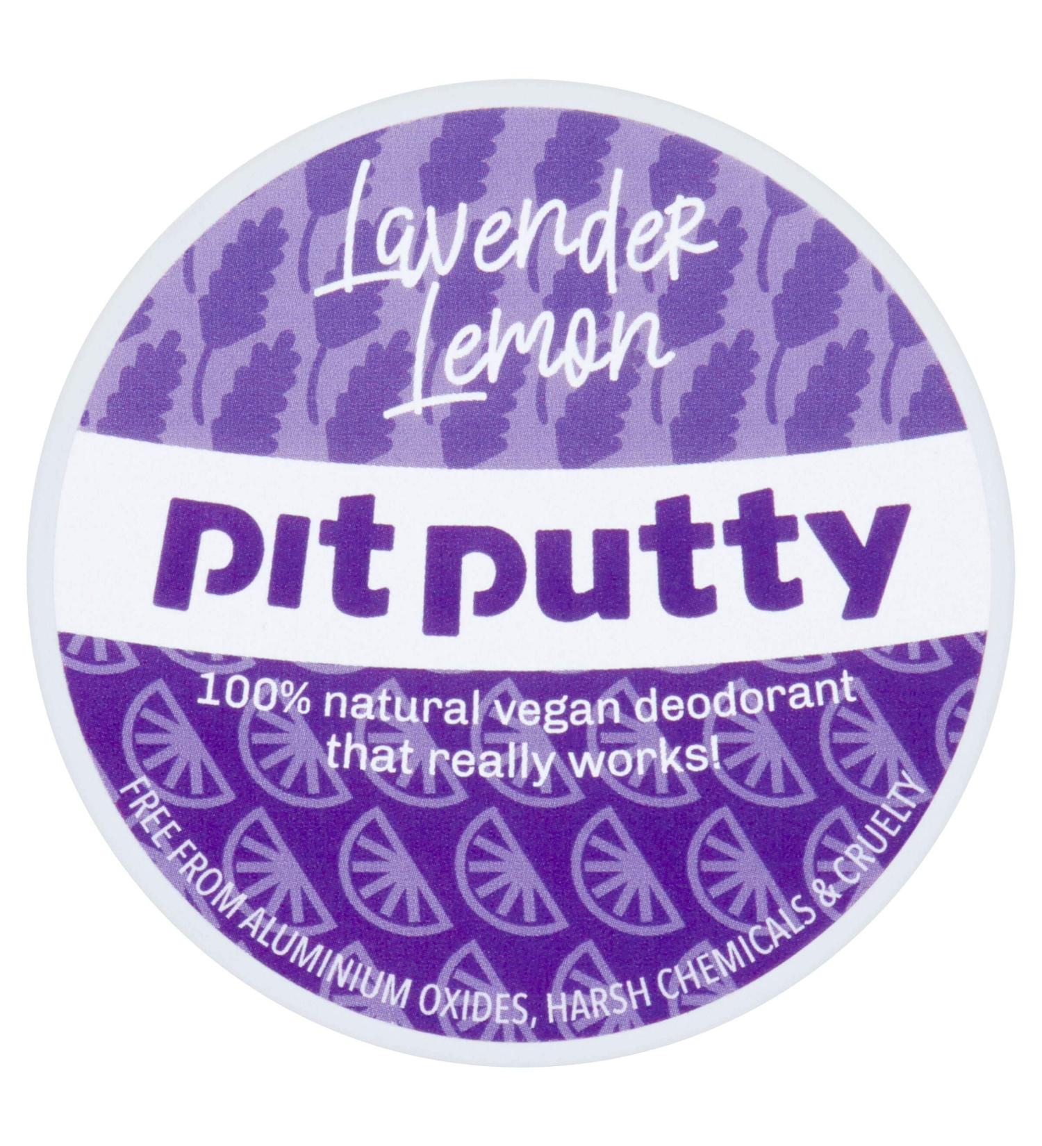 Pit Putty 65g | Vegan & Eco-Friendly Deodorant Balm | 100% Natural Deodorant For Women & Men (Lavender Lemon) - Buy Online on GoSupps.com