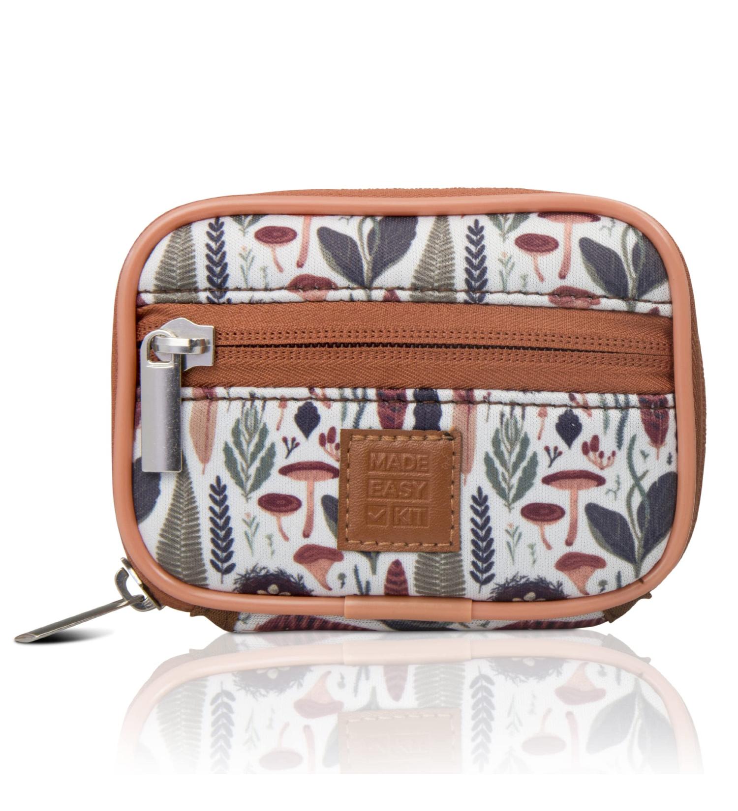 Made Easy Kit Pill Case - Weekly Medicine Organizer with Removable Seven-Day Box - Light Brown Woods - Buy Online on GoSupps.com