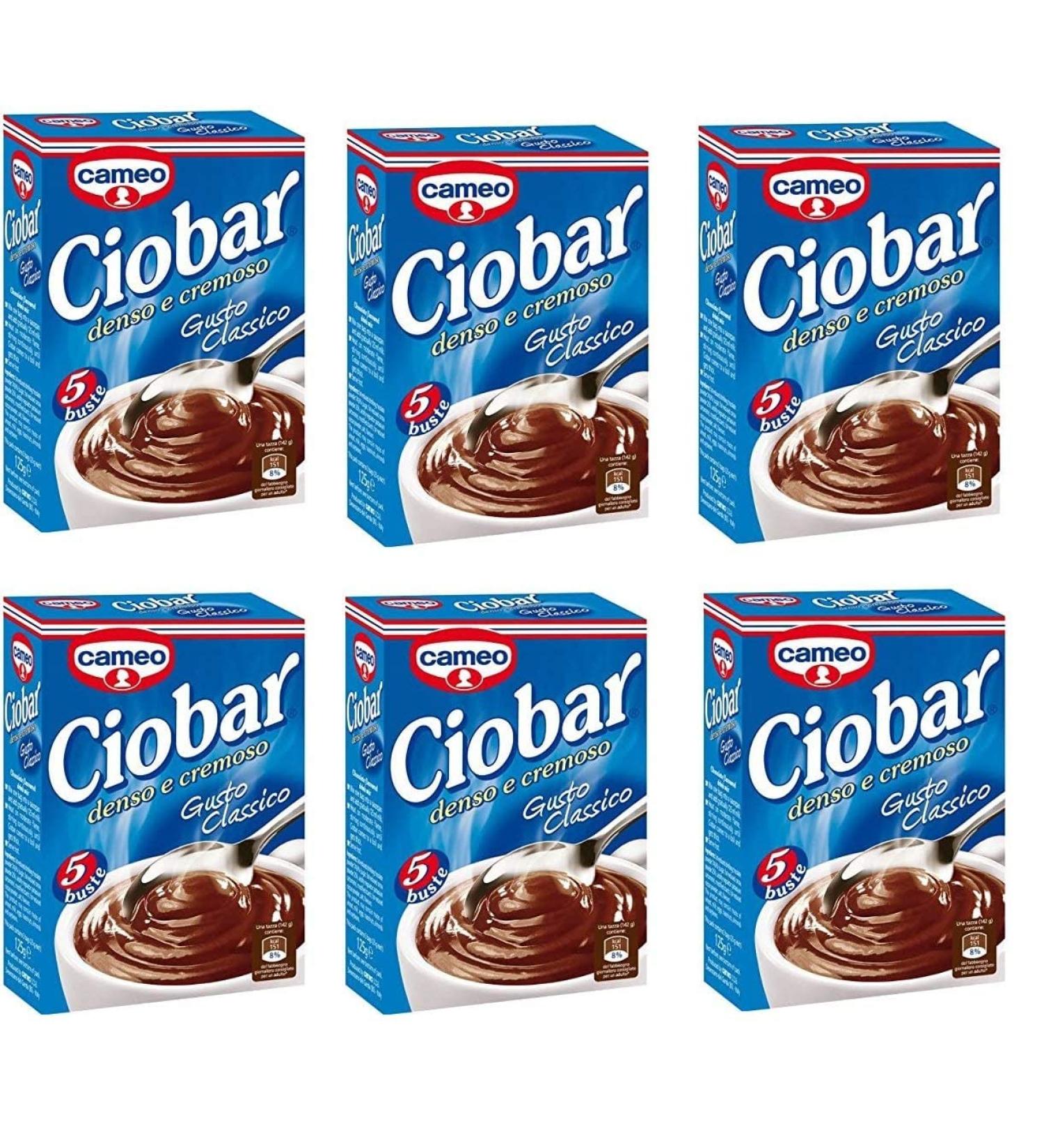 6 x 5 Cameo Ciobar Classico Instant Italian Hot Chocolate Drink Beverage (5 x 25g) - Buy Online on GoSupps.com