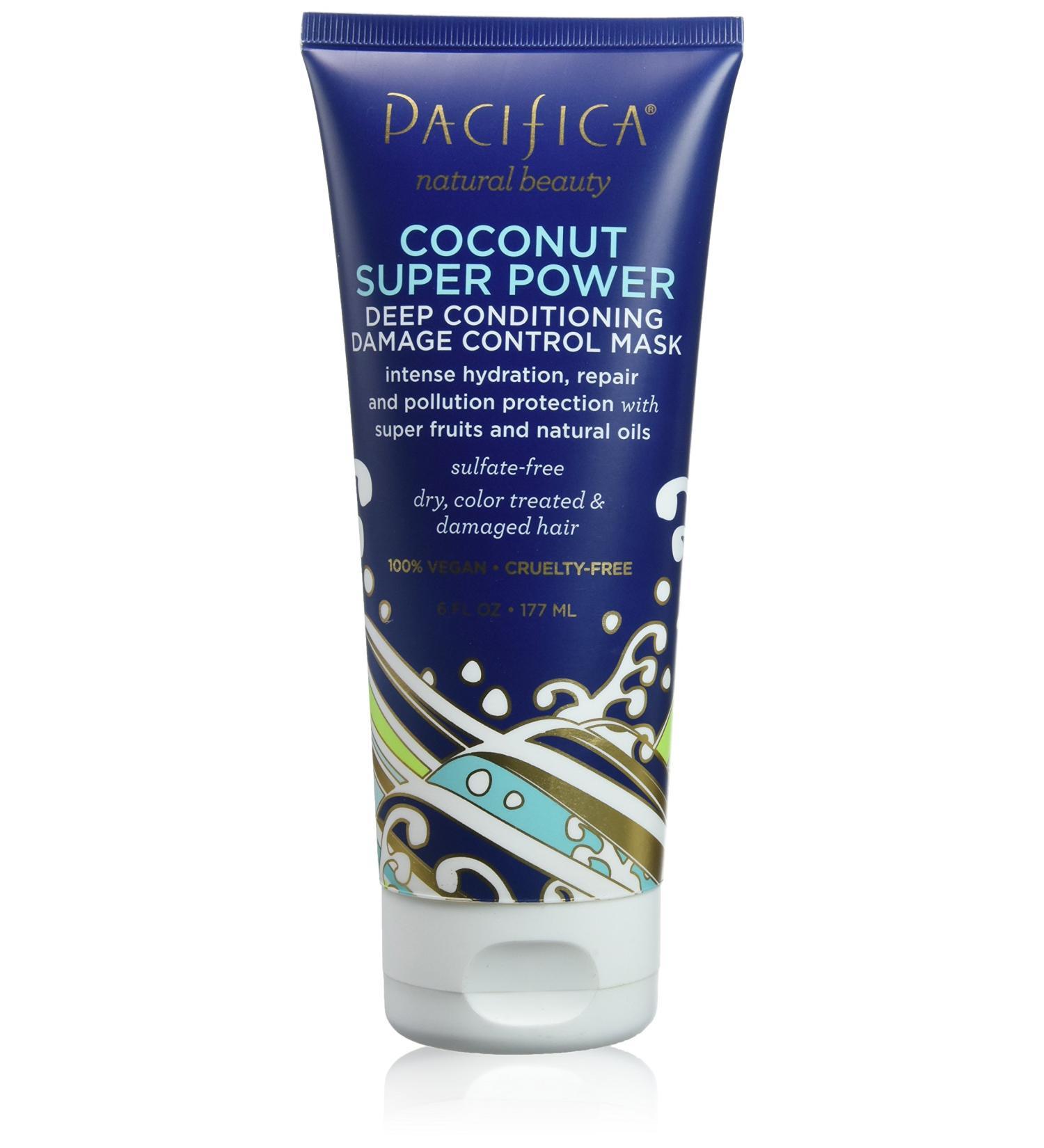 Pacifica Beauty Super Power Damage Control Hair Mask 6.02 Fl Oz - Vegan & Cruelty-Free Coconut Treatment - Buy Online on GoSupps.com