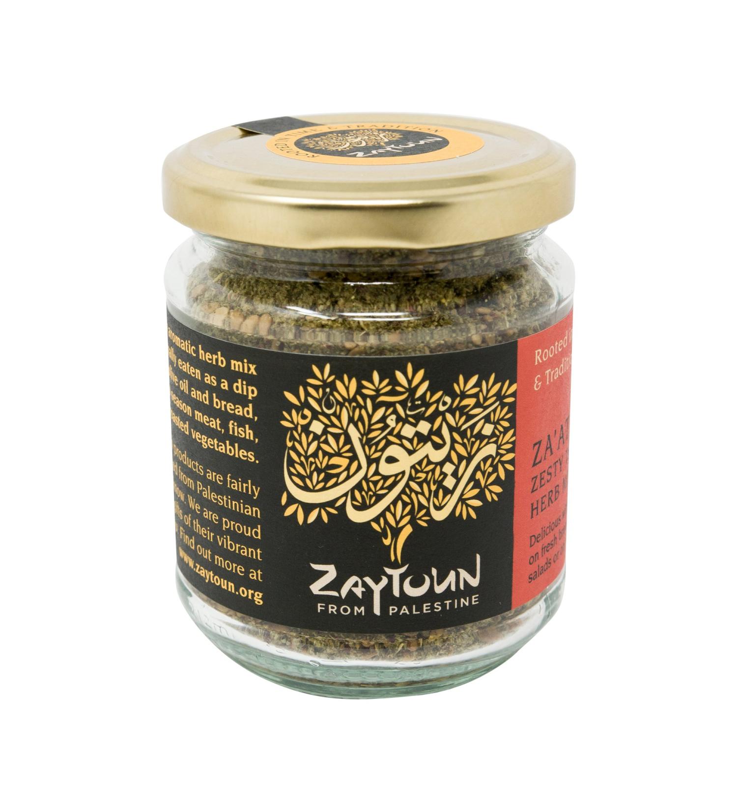 Zaytoun Za'atar Palestinian Herb Blend 80g - Authentic Middle Eastern Seasoning - Buy Online on GoSupps.com