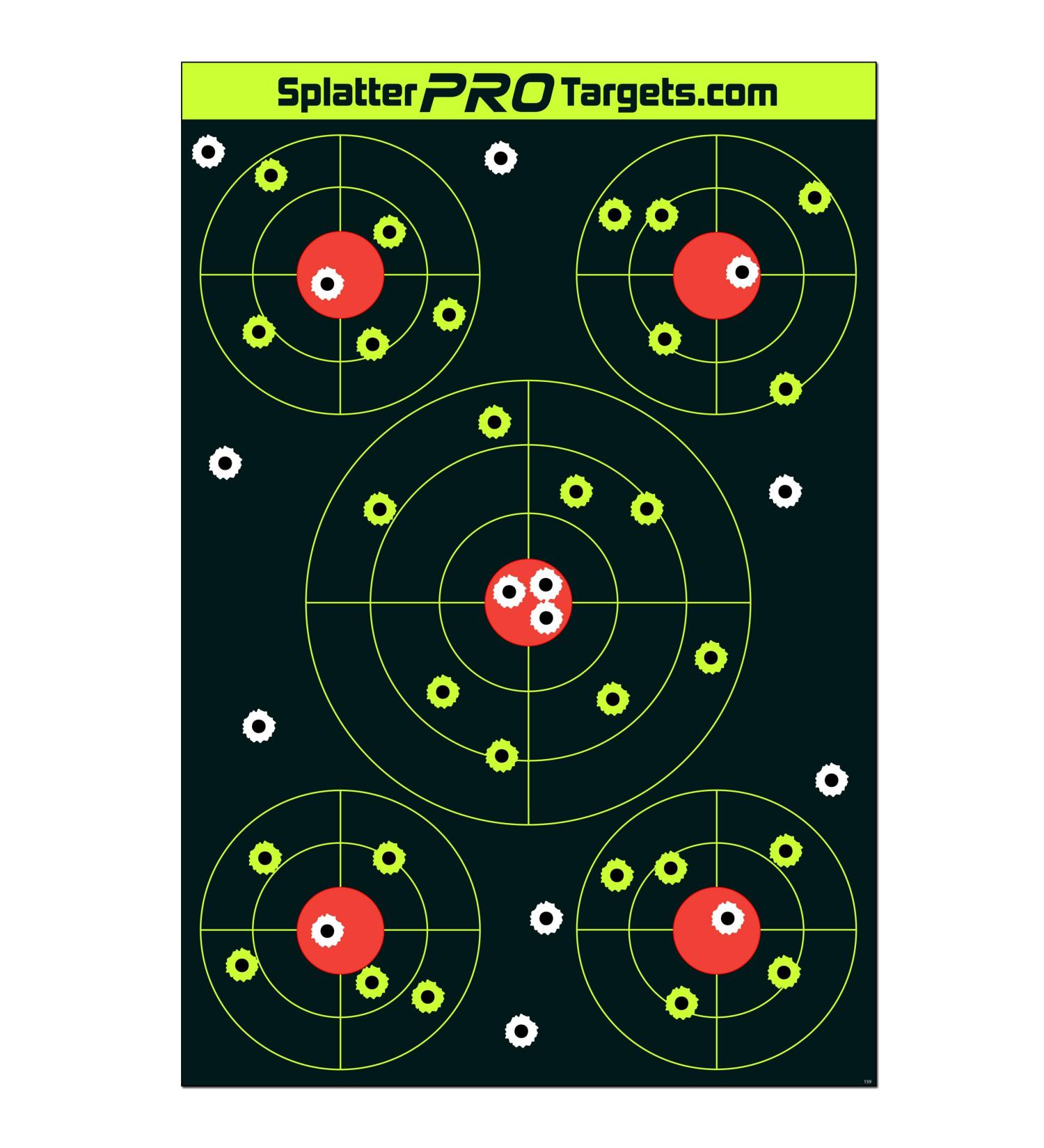12x18 Splatter Targets - 25 Pack | Bright Shots Burst Upon Impact - Buy Online on GoSupps.com