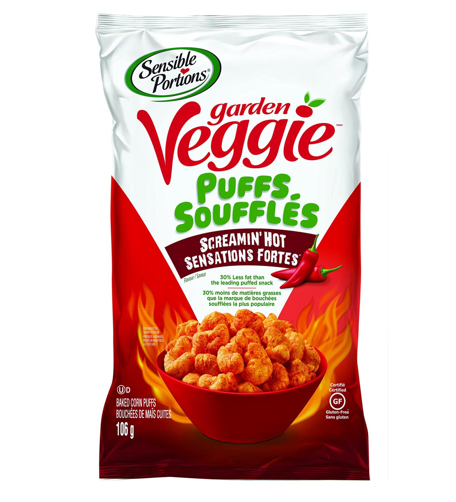 Sensible Portions Garden Veggie Puffs Screamin' Hot 106g (Pack of 6) - Buy Online on GoSupps.com