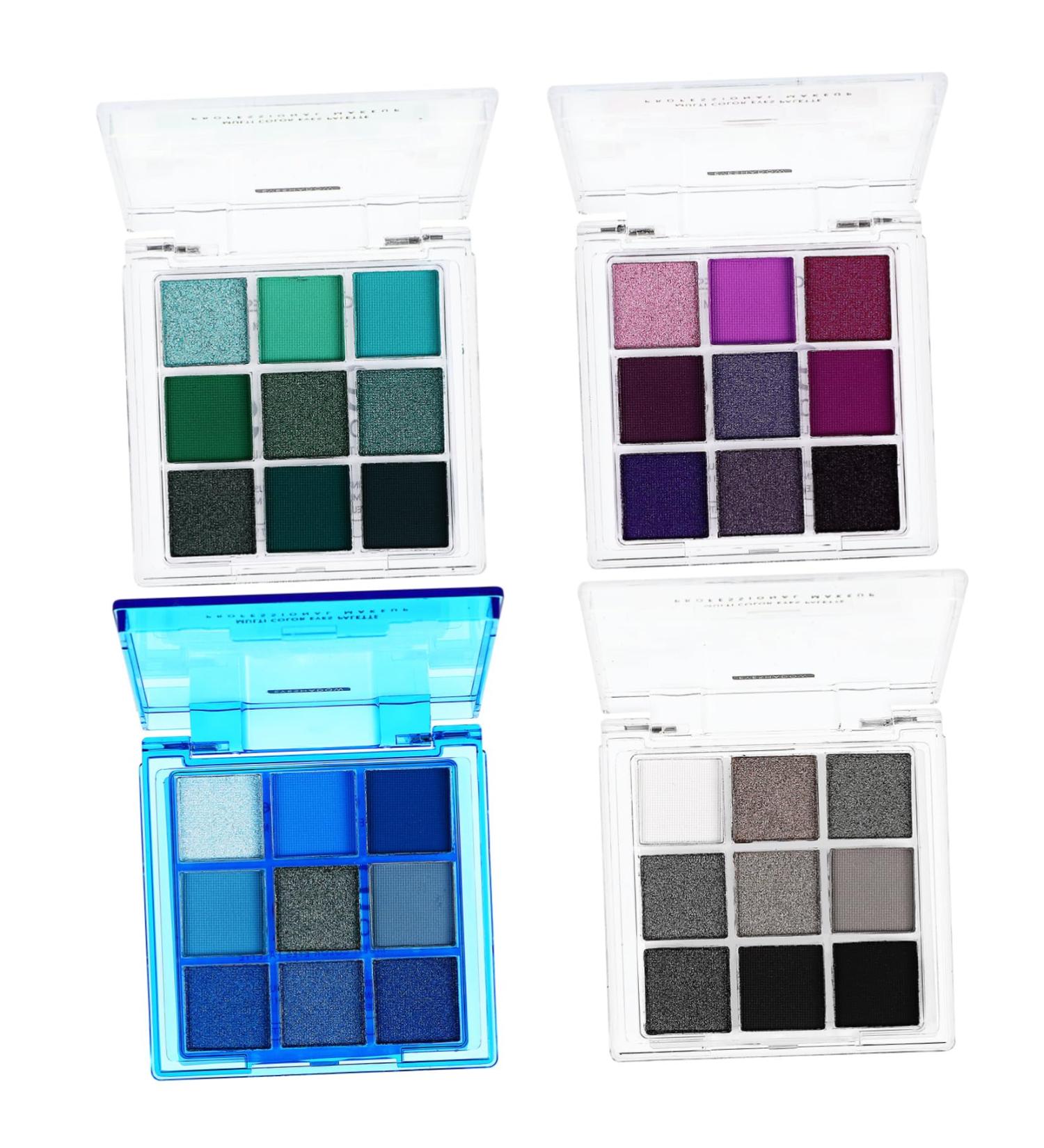 BELLIFFY 4 Pcs Eye Shadow Palette Eye Make-up Palettes Eyeshadow Glitter Palette Glitter Eyeshadow Plastic - Buy Online on GoSupps.com