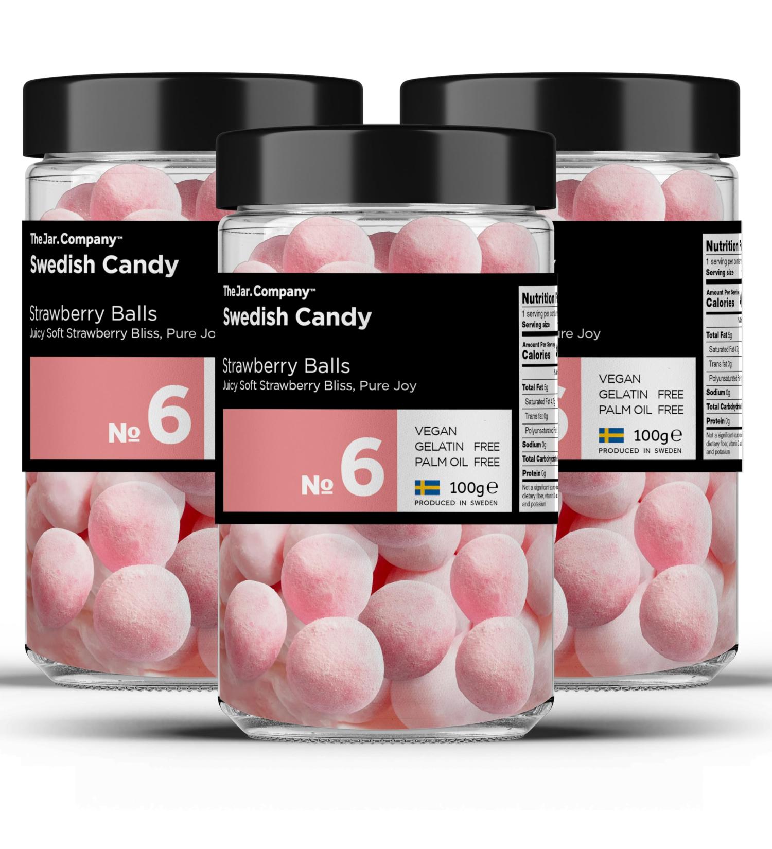 TheJar.Company - Swedish Candy - 6 - Strawberry Balls