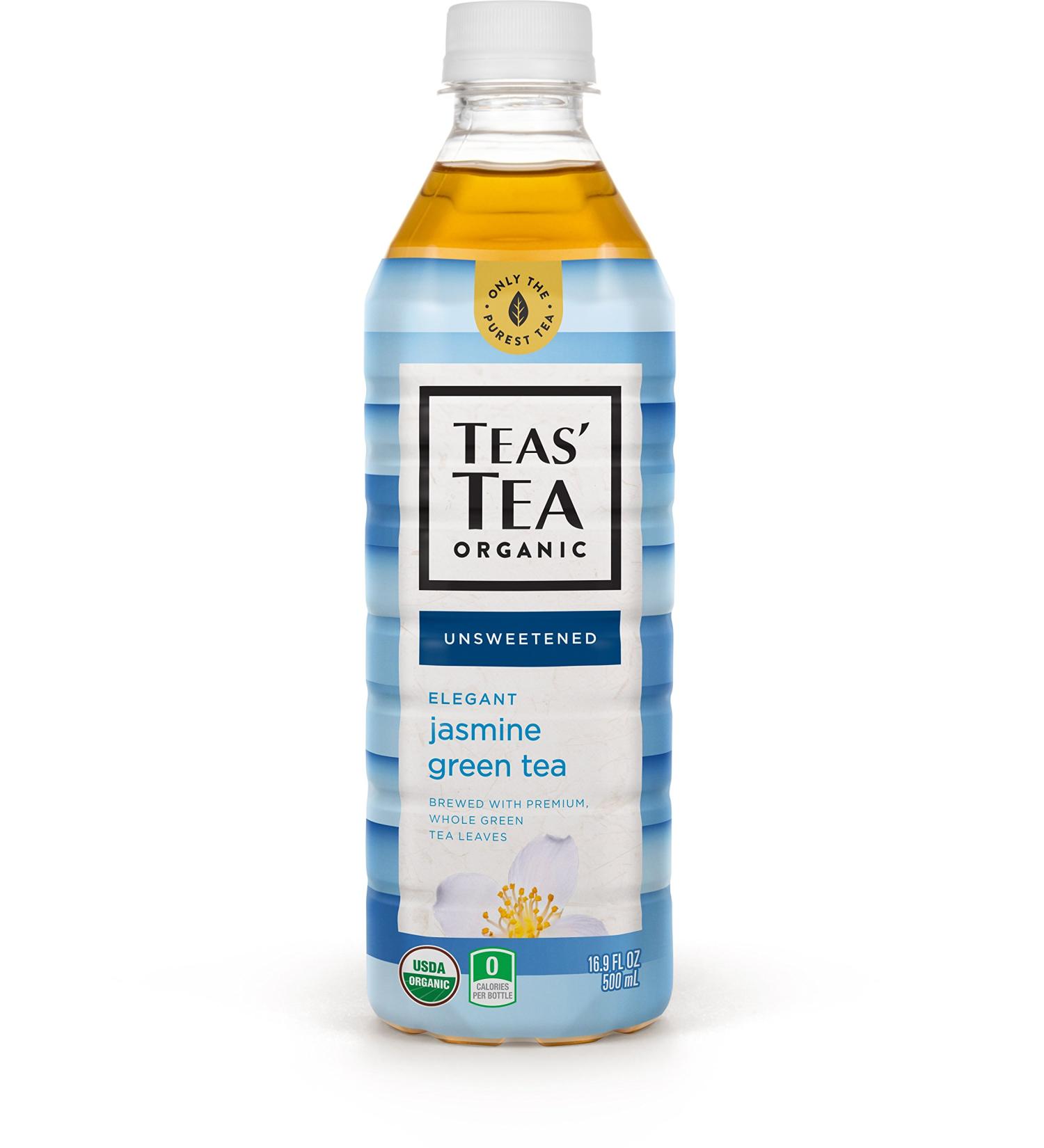 Organic Unsweetened Jasmine Green Tea - Sugar Free, 0 Calories, 12 Pack (16.9 oz each) - Buy Online on GoSupps.com