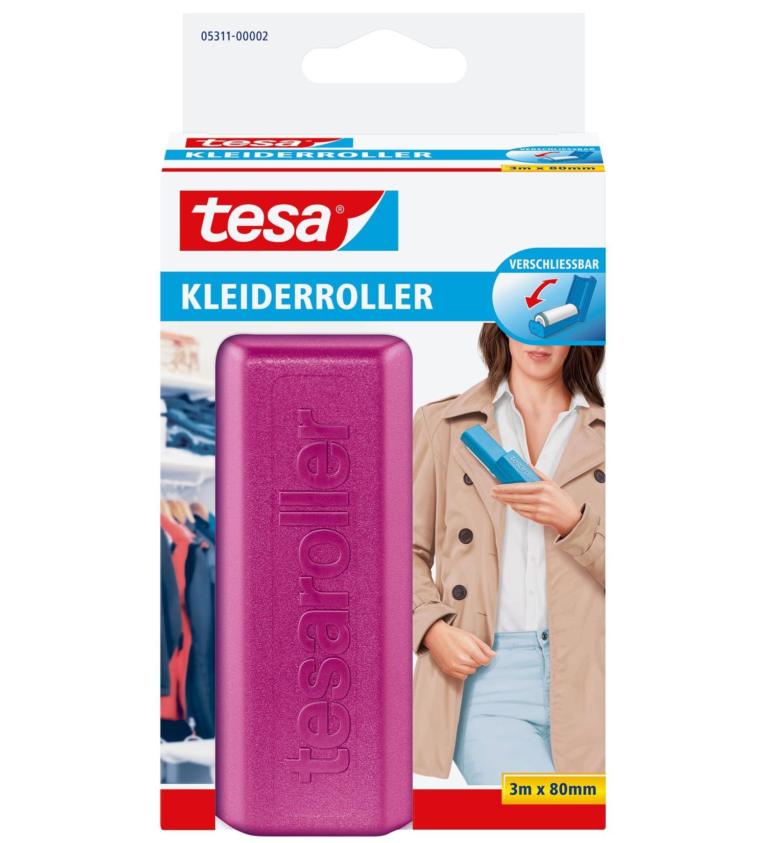 Buy Tesa Clothes Roller Value Pack - 1 x 3m 80mm - Pink Light Yellow & Light Grey | International Shipping Available - Buy Online on GoSupps.com