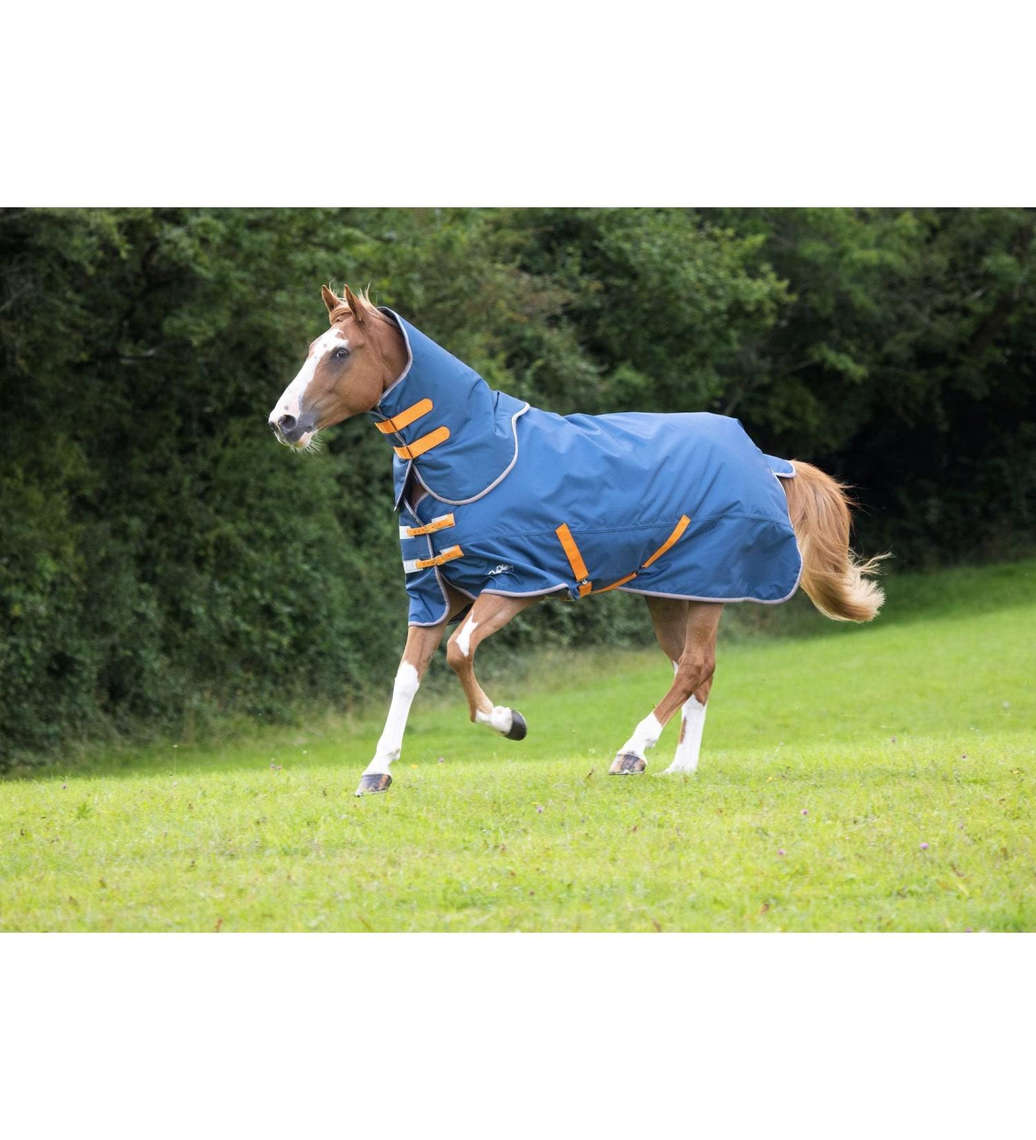 Shires Tempest Original Lite Turnout Rug & Neck - Teal Teal 6ft0