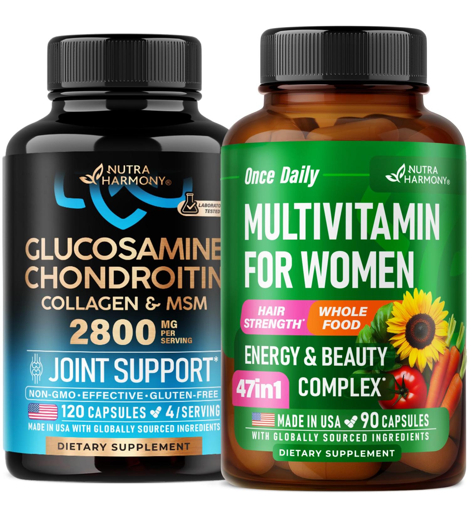 NUTRAHARMONY Glucosamine & Multivitamins for Women Capsules