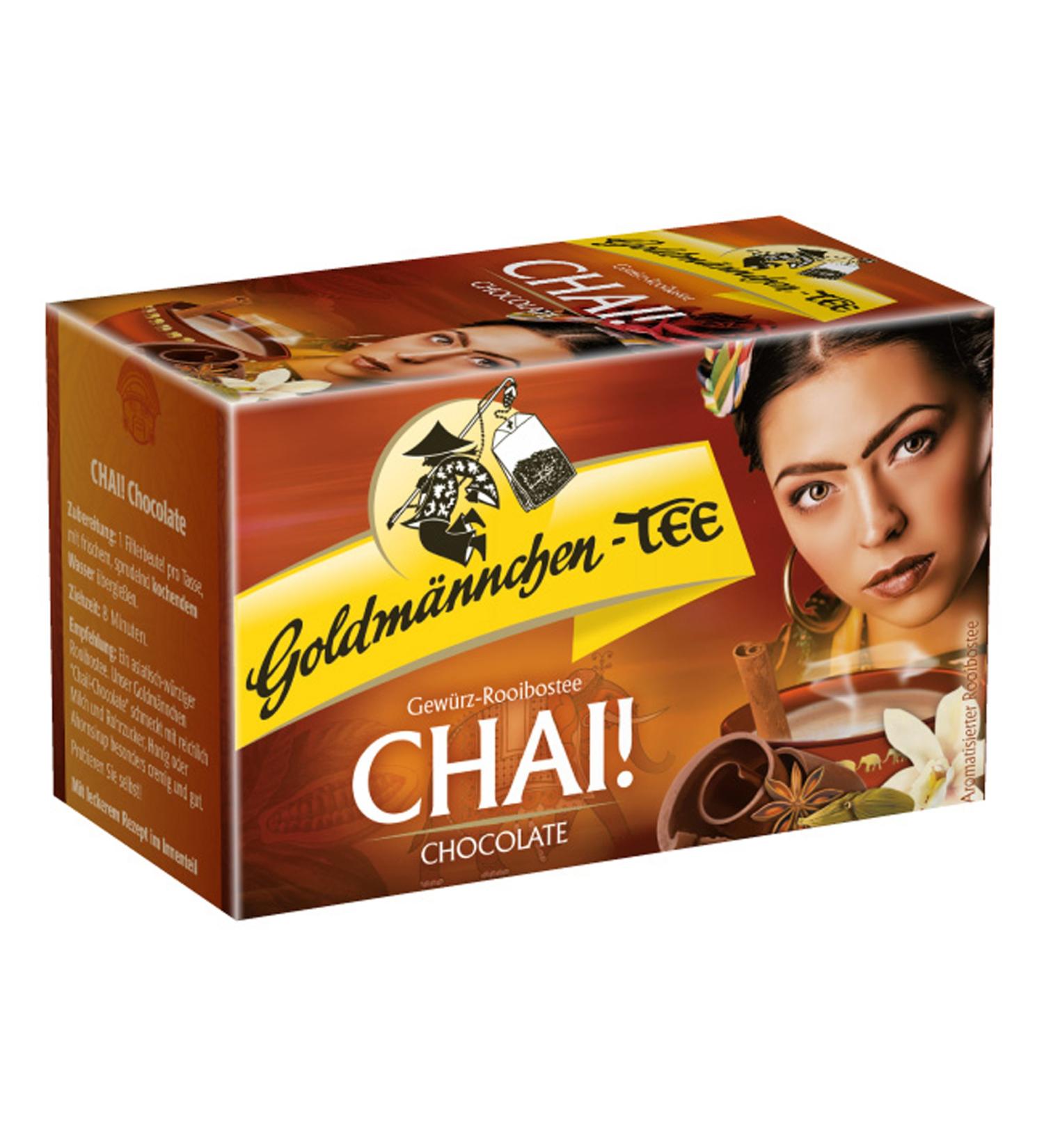  Goldm nnchen Goldm nnchen Gold Man Chai Tea. Chocolate Spices with Rooibos Bos Tea Chocolate Vanilla Flavor 20 Tea Bags - Buy Online on GoSupps.com
