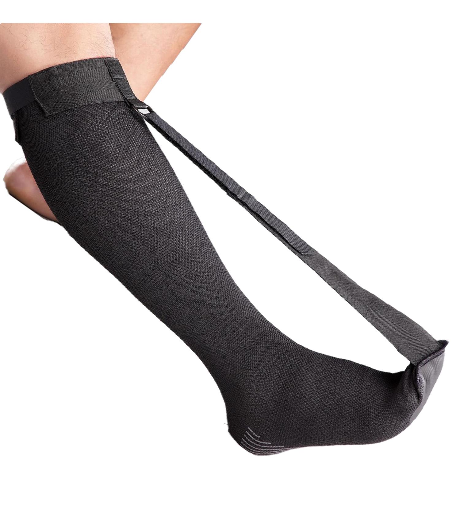Mars Wellness Plantar Fasciitis Stretch Night Sock - Black - Regular - Buy Online on GoSupps.com