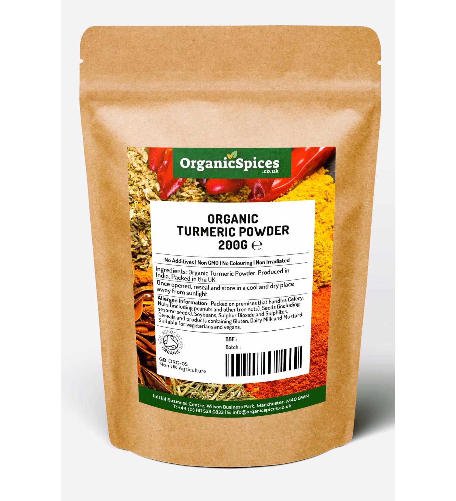 Organic Turmeric Powder | 200g | Soil Association Certified